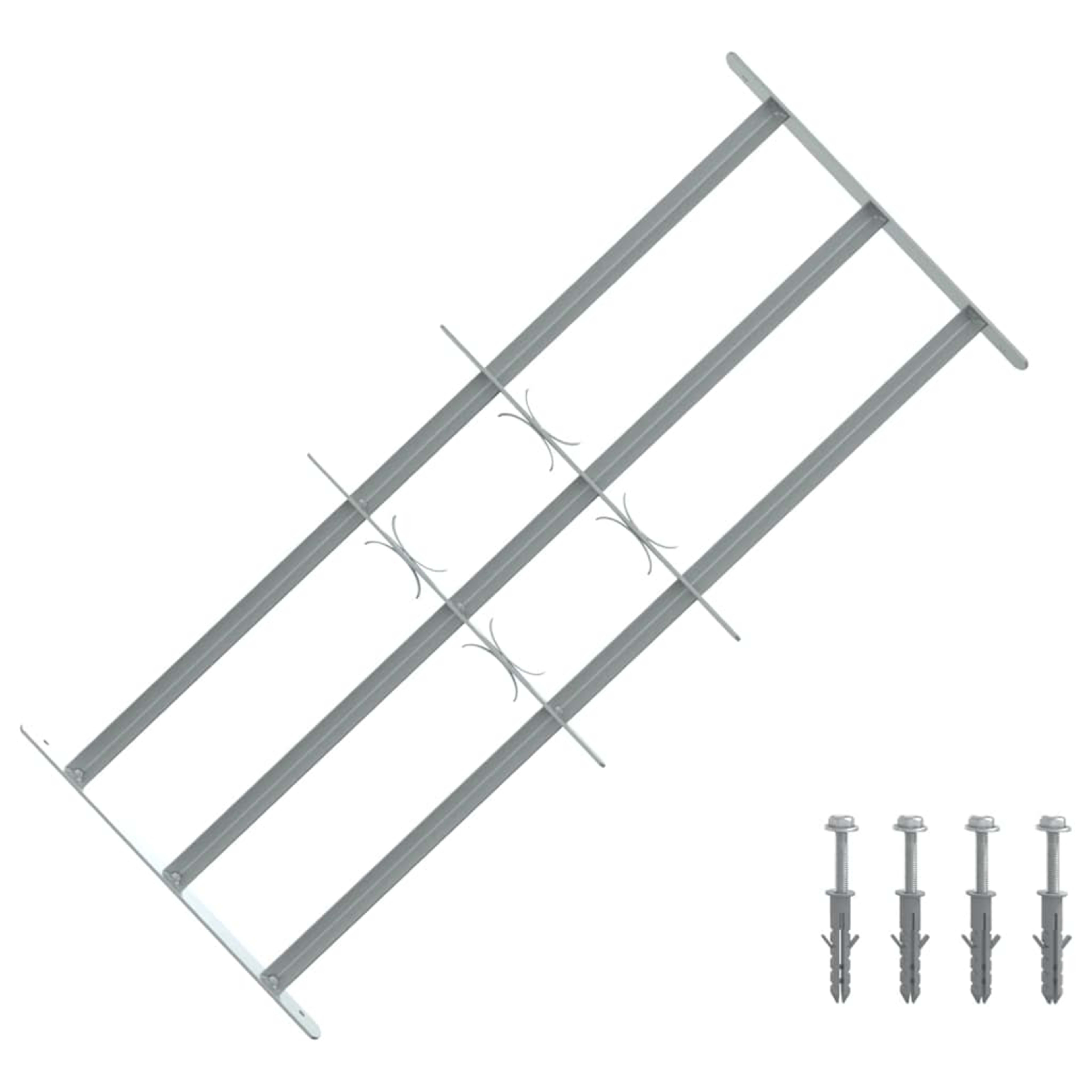 Adjustable Window Grille with 2 Crossbars 500-650 mm 9
