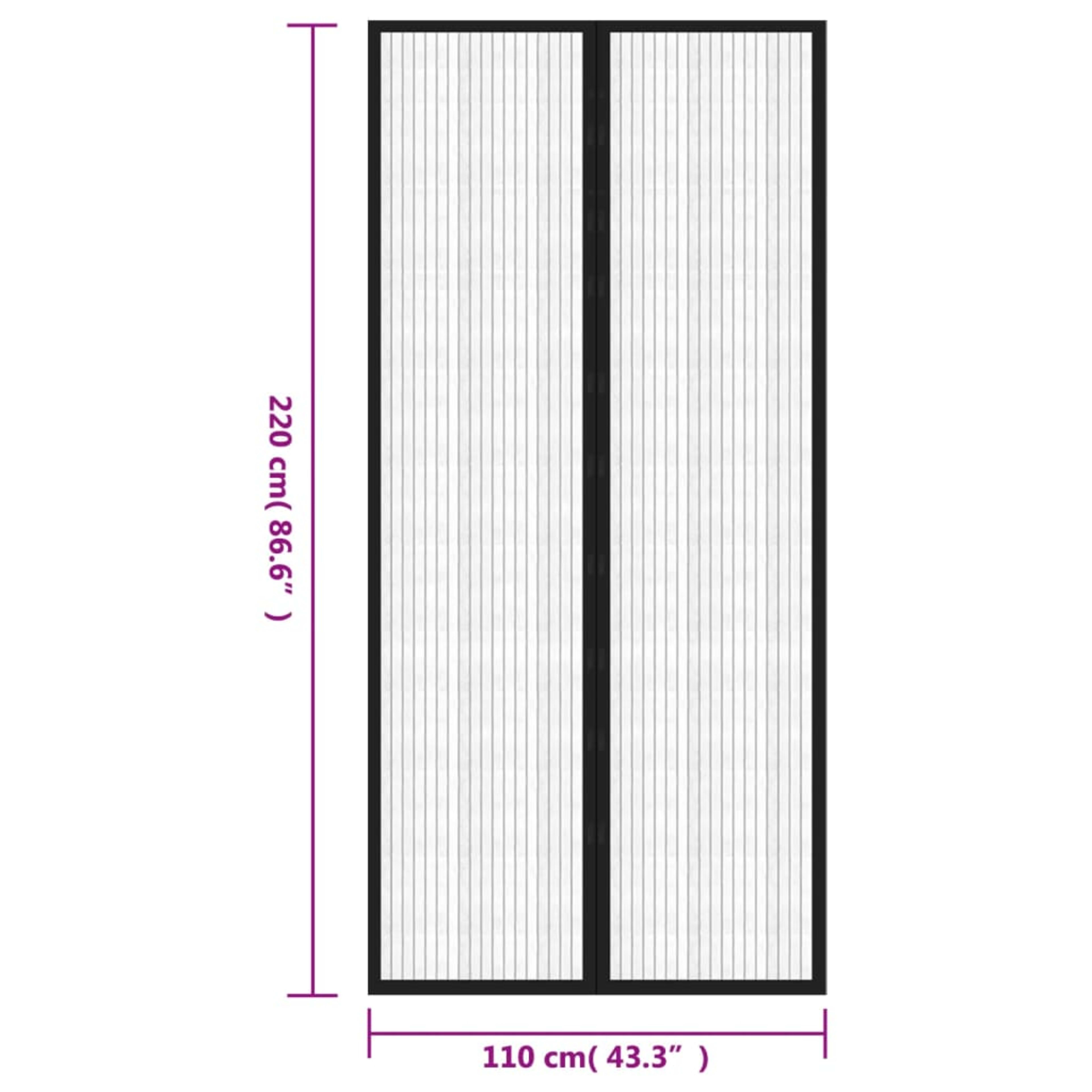 Fly Screen Door Curtains, 2 pcs. Magnetic   Fly Screen Door Curtain 2 6