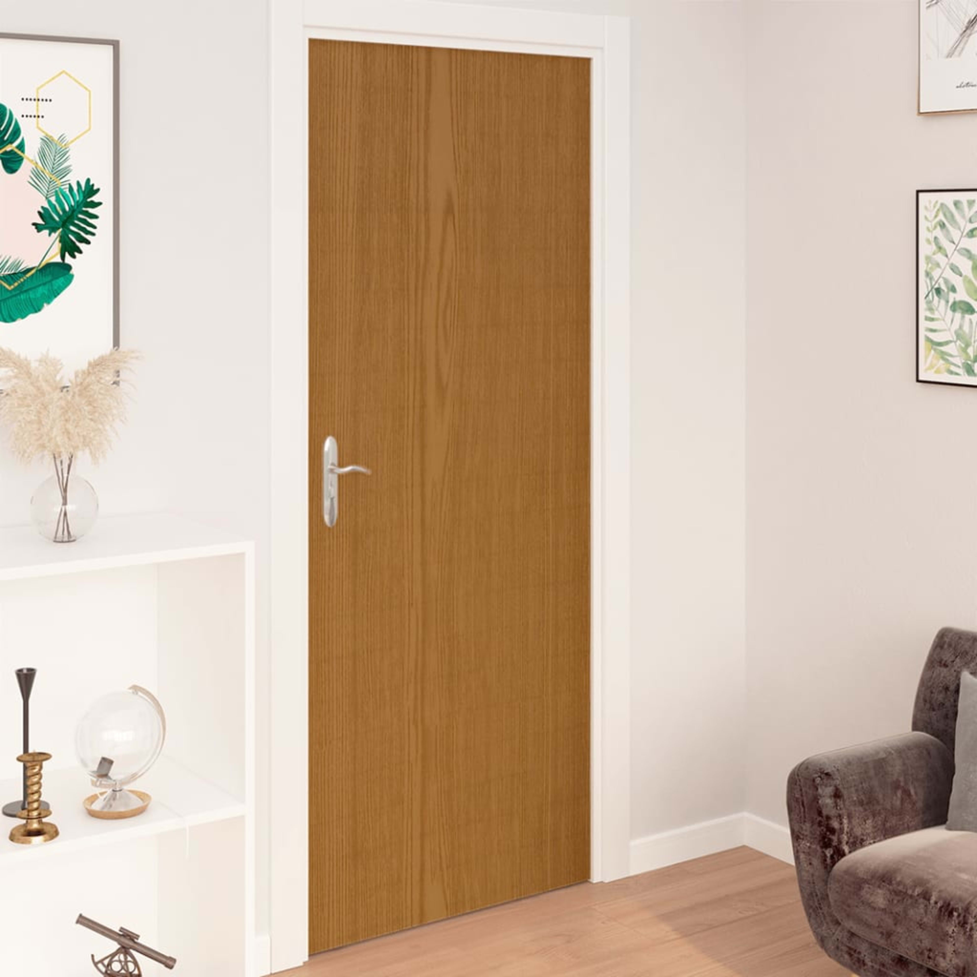 Self-adhesive Door Films, 2 Pieces, White PVC 8