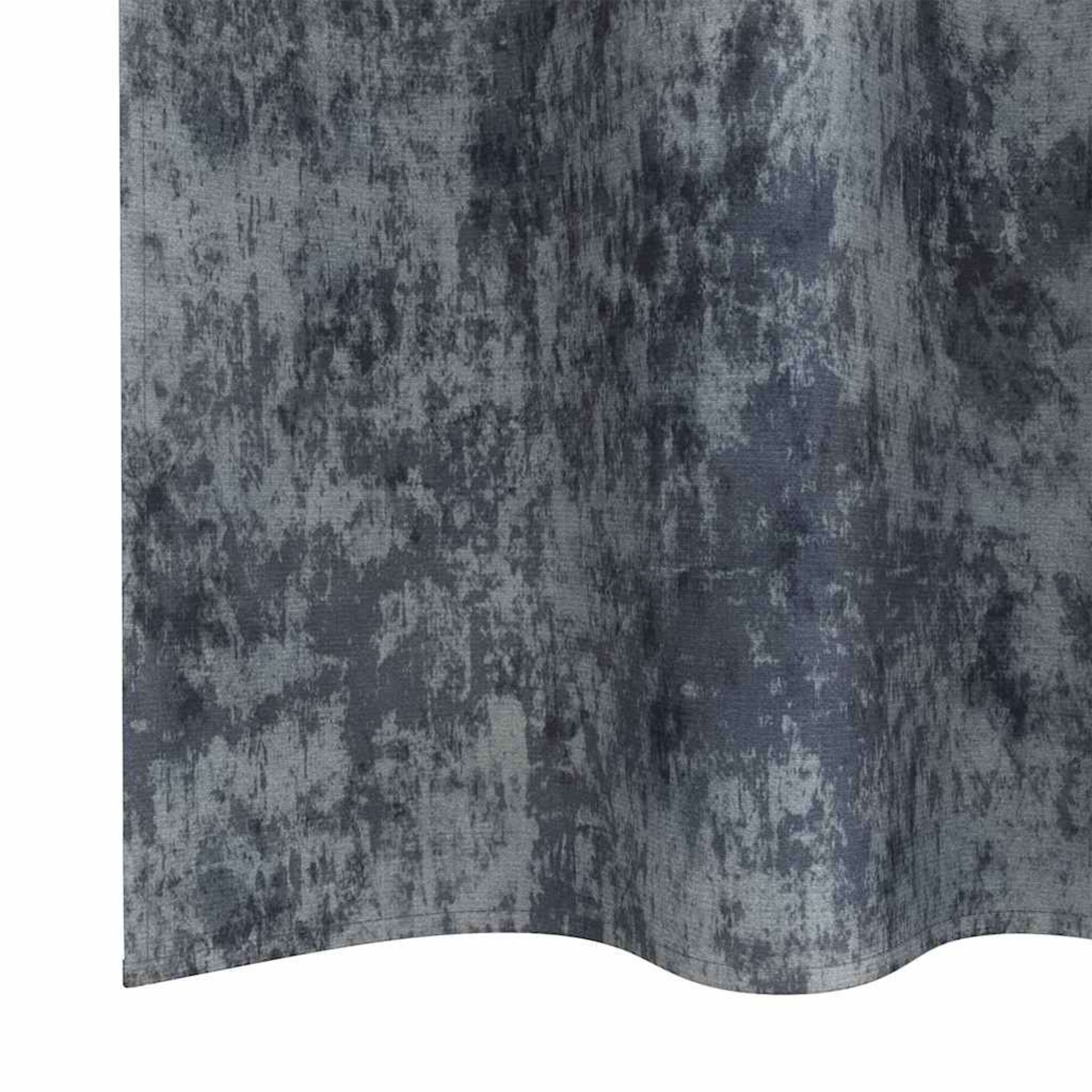 Curtain Set of 2 Silver Velvet 3