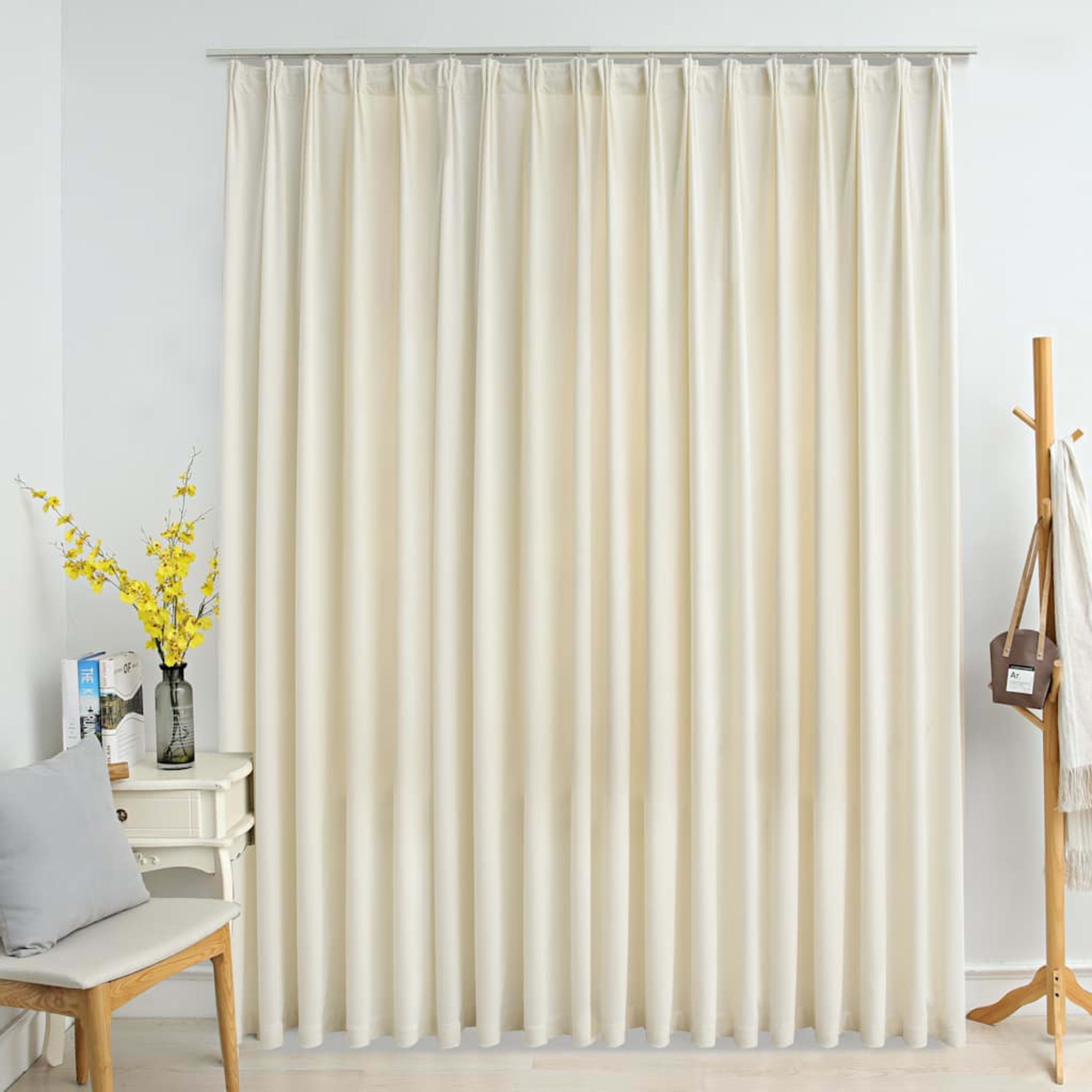 blackout curtain with hooks, velvet;   blackout curtain with 10