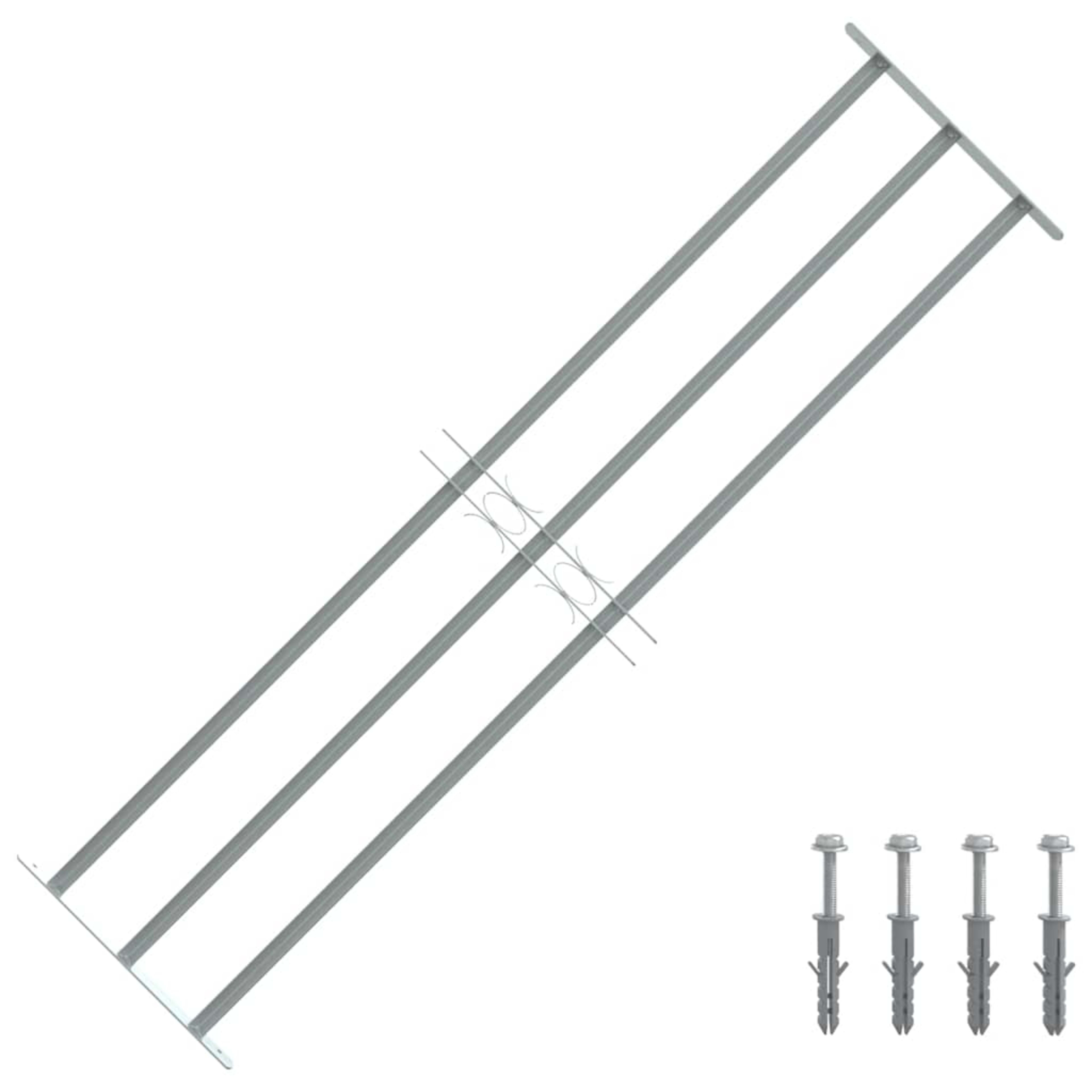 Adjustable Window Grille with 2 Crossbars 500-650 mm 10