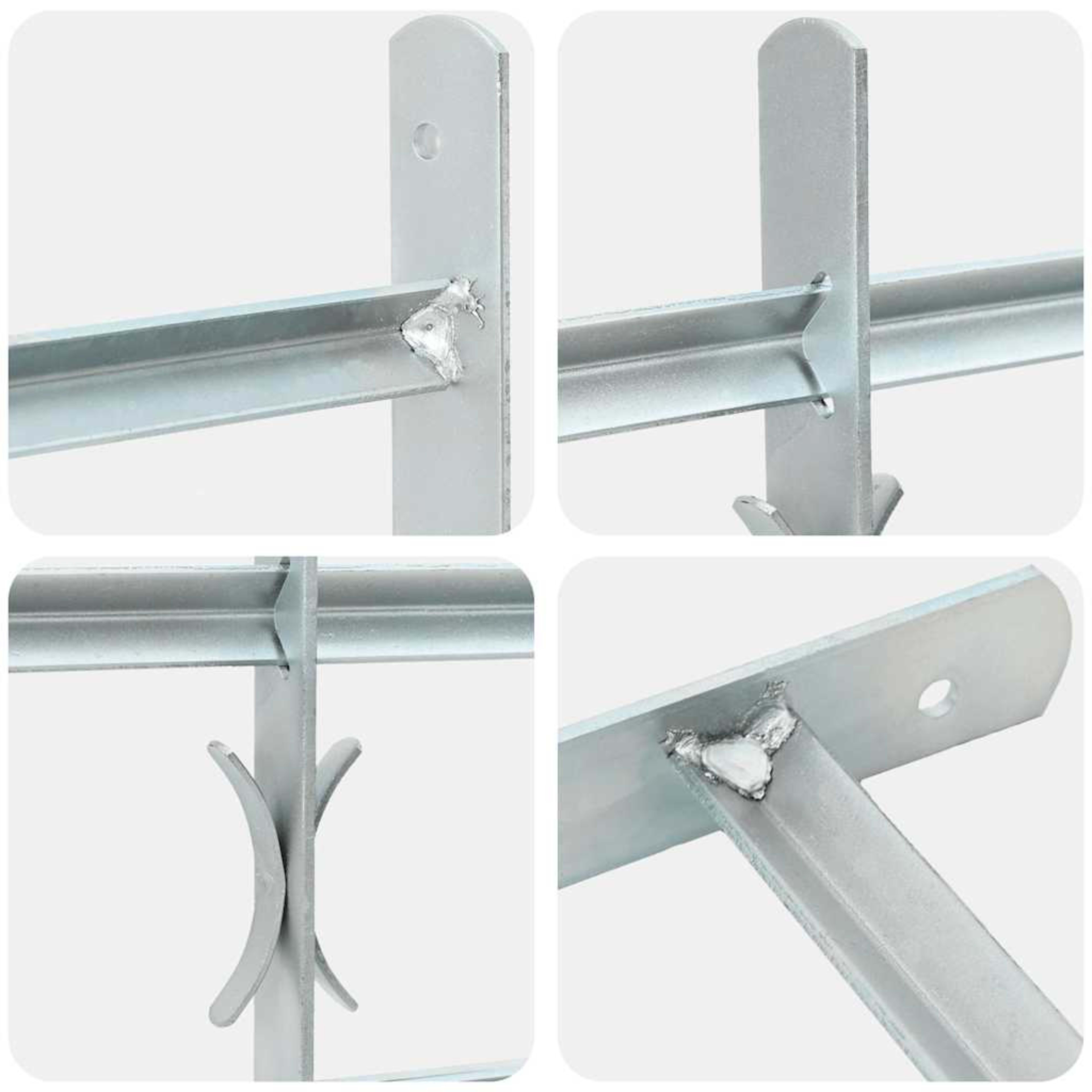 Adjustable Window Grille with 2 Crossbars 500-650 mm 4