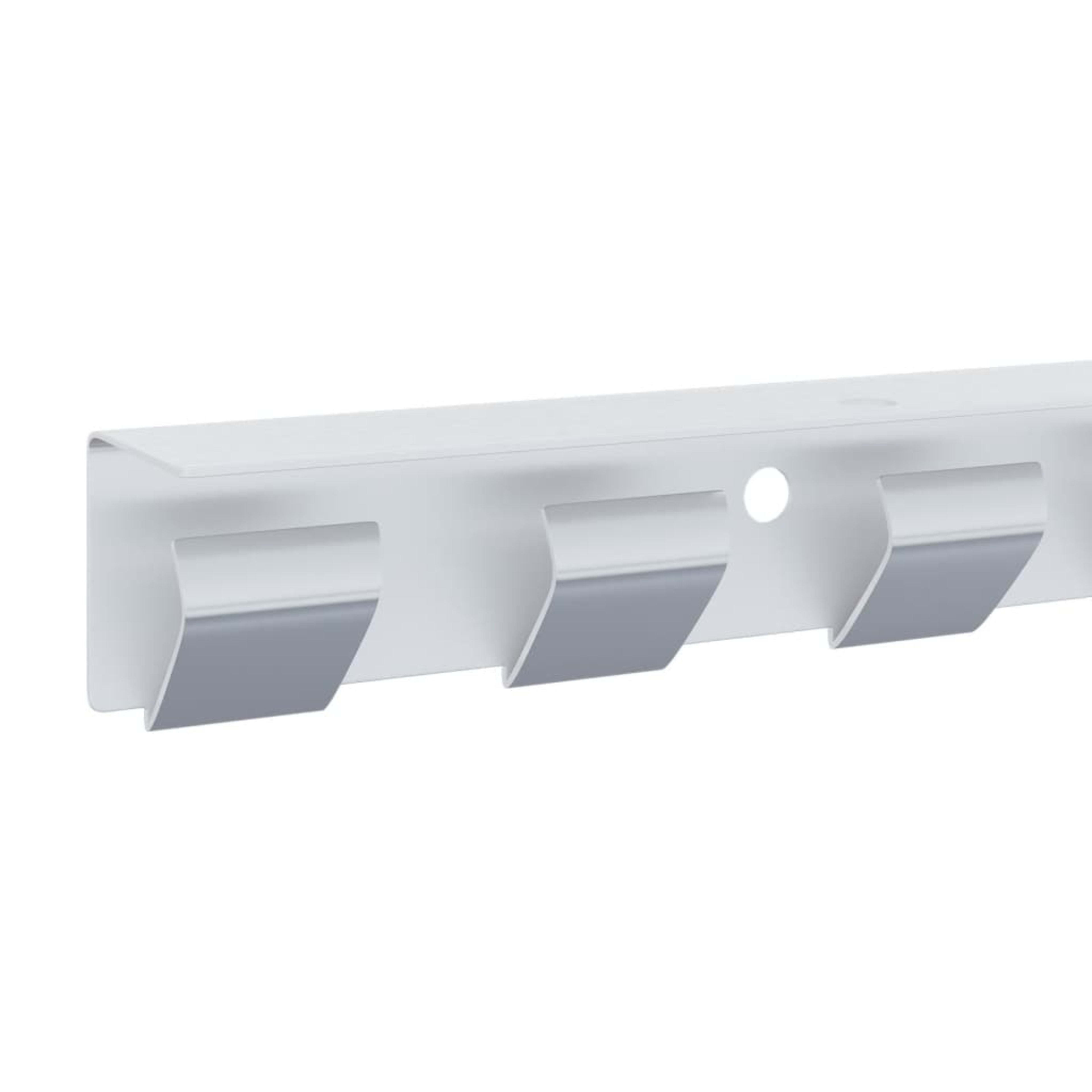 Strip Curtain Hook Rail Silver 1 m Stainless Steel 7