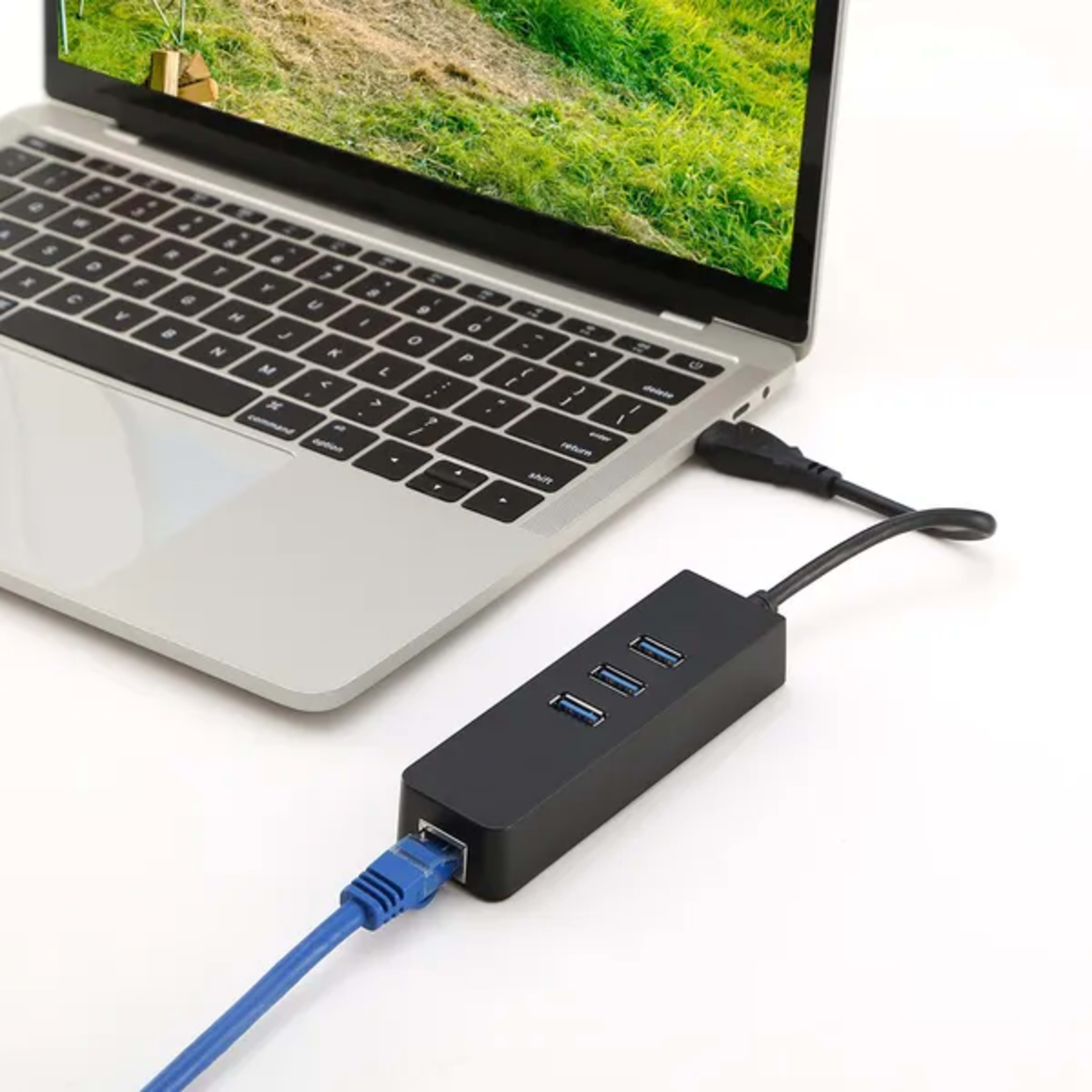 3 Ports USB 3.0 Hub Gigabit Ethernet Adapter 10/100/1000 Mbps Converter LAN RJ45 Wired USB Network Adapter