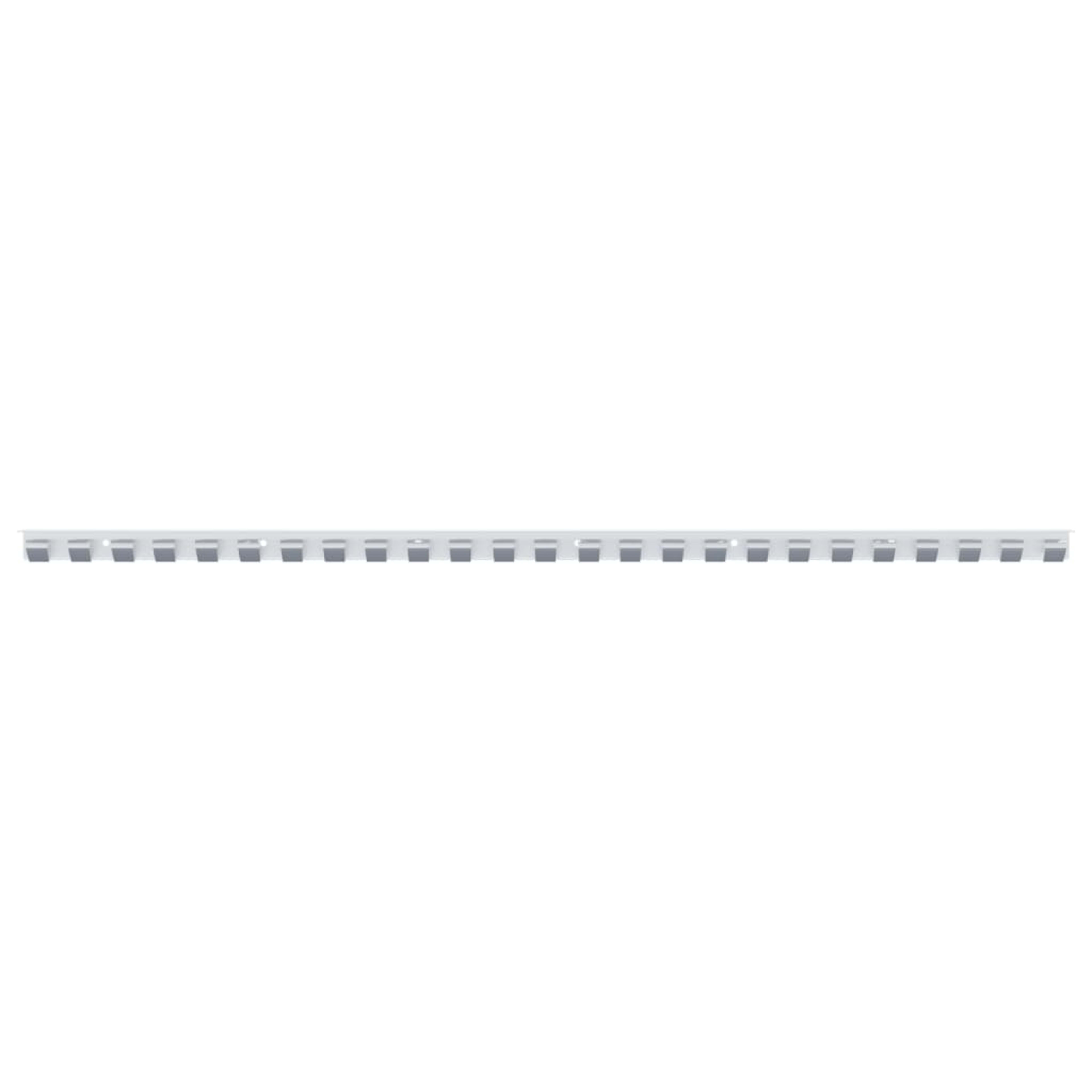 Strip Curtain Hook Rail Silver 1 m Stainless Steel 1