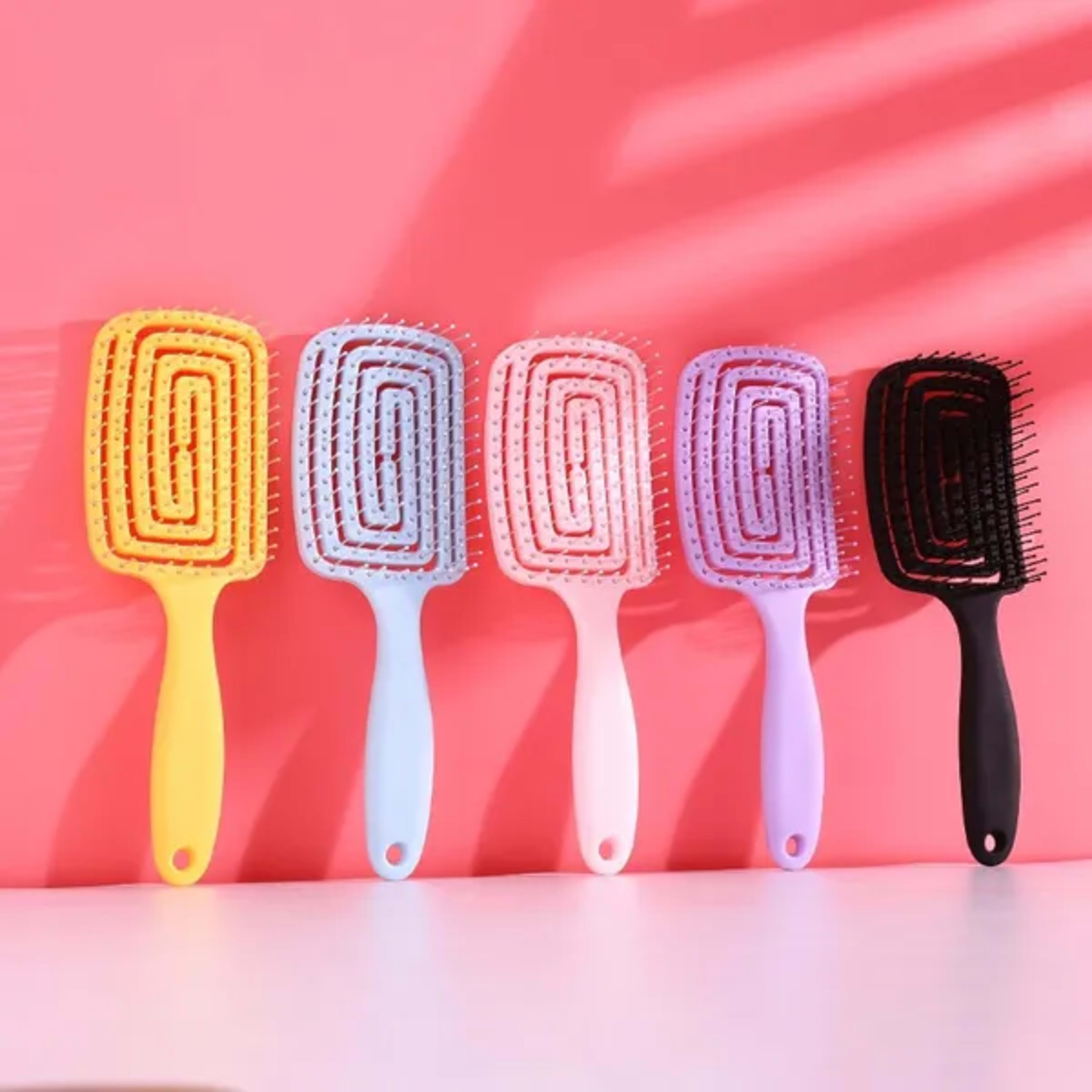 Purple 1 PCS Curl Hair Brush, Curly Defining Brush, Vented Hair Brush For Shaping, Detanging And Defining Curls For Wome