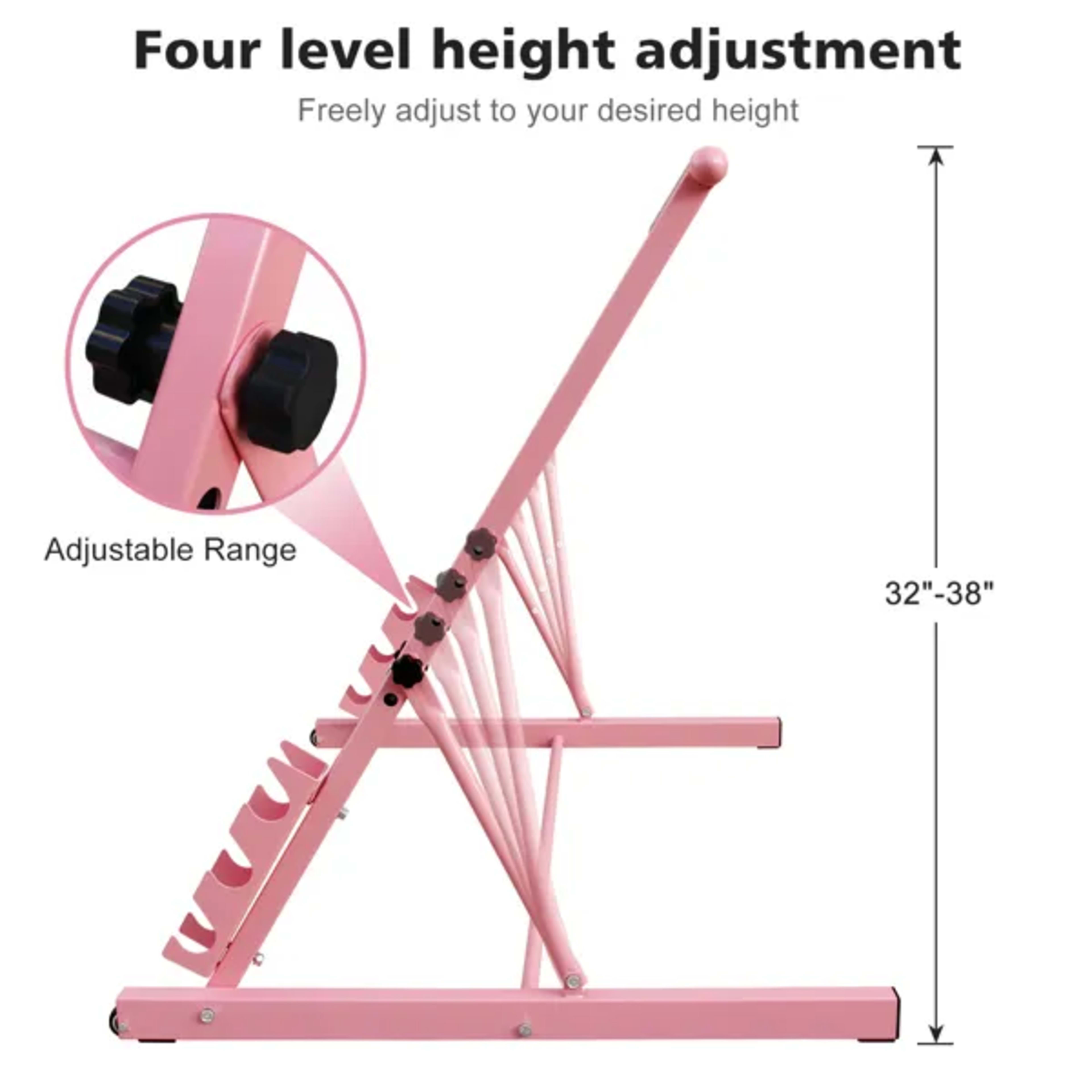 3.5FT Solid Wood Ballet Barre With Adjustable Range Of 31.5-39.5 Inches For Dance Practice 4