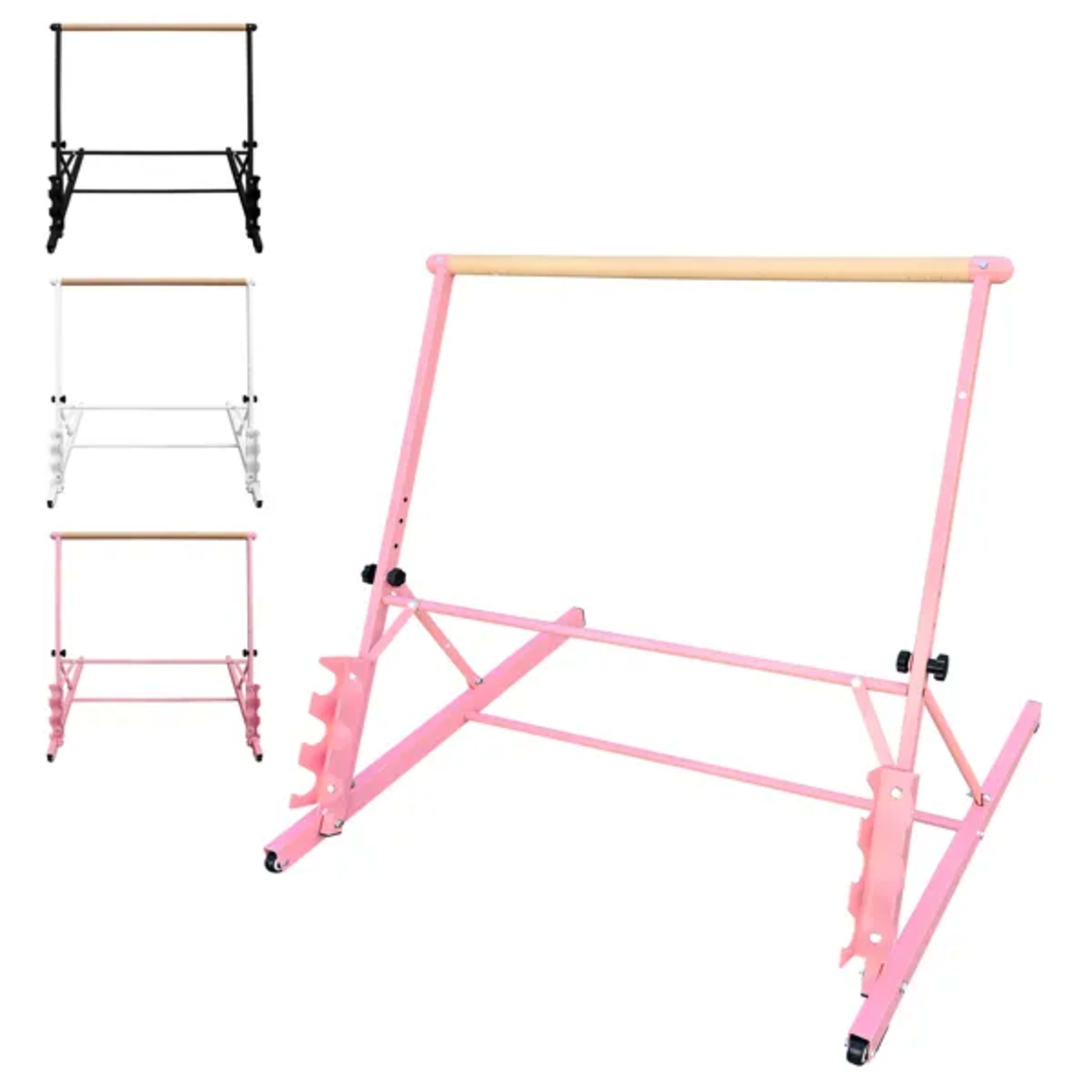 3.5FT Solid Wood Ballet Barre With Adjustable Range Of 31.5-39.5 Inches For Dance Practice 5