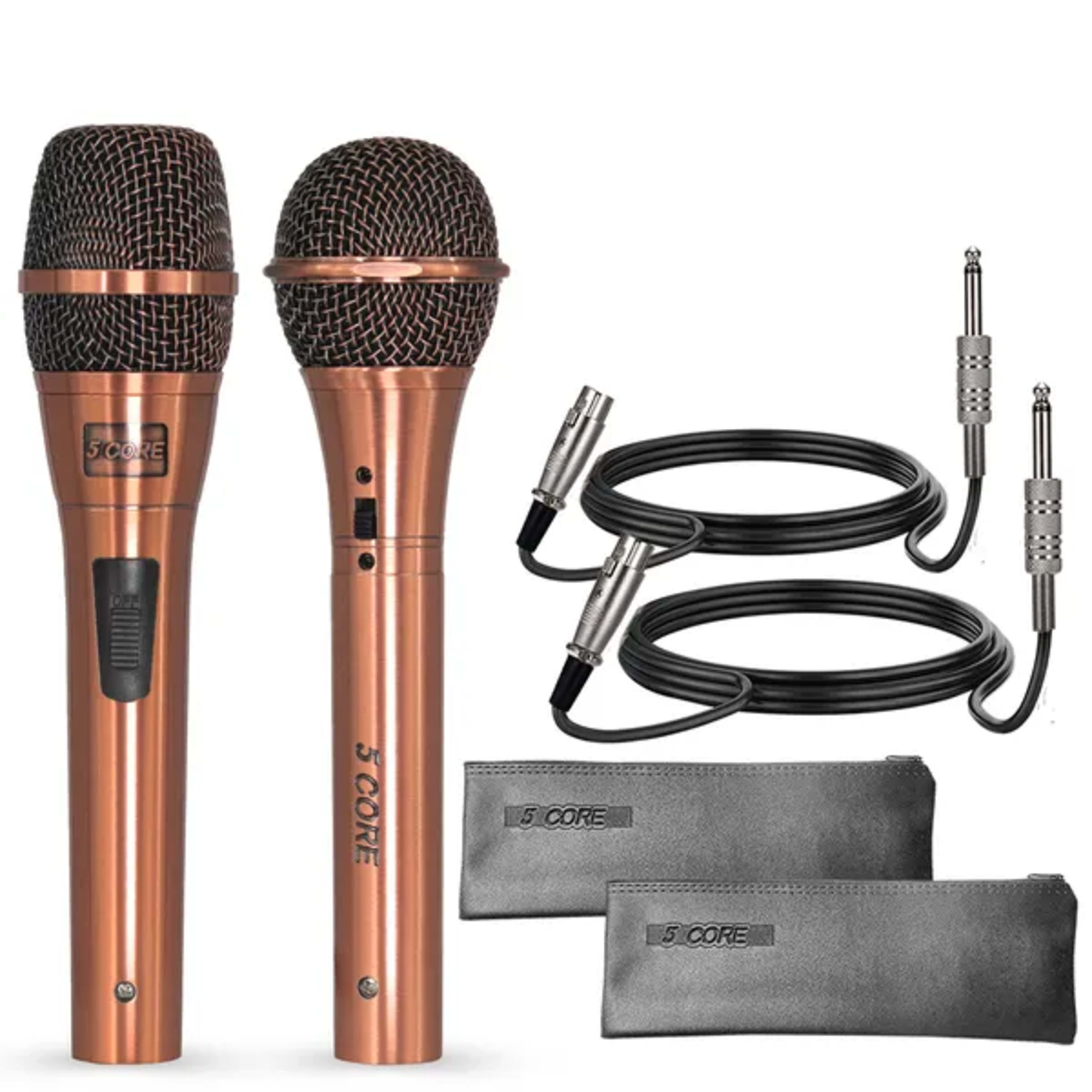 5Core Couple Karaoke Microphone Pair Handheld Dynamic XLR Mic For Him & Her Clear Sound Stylish Look 4