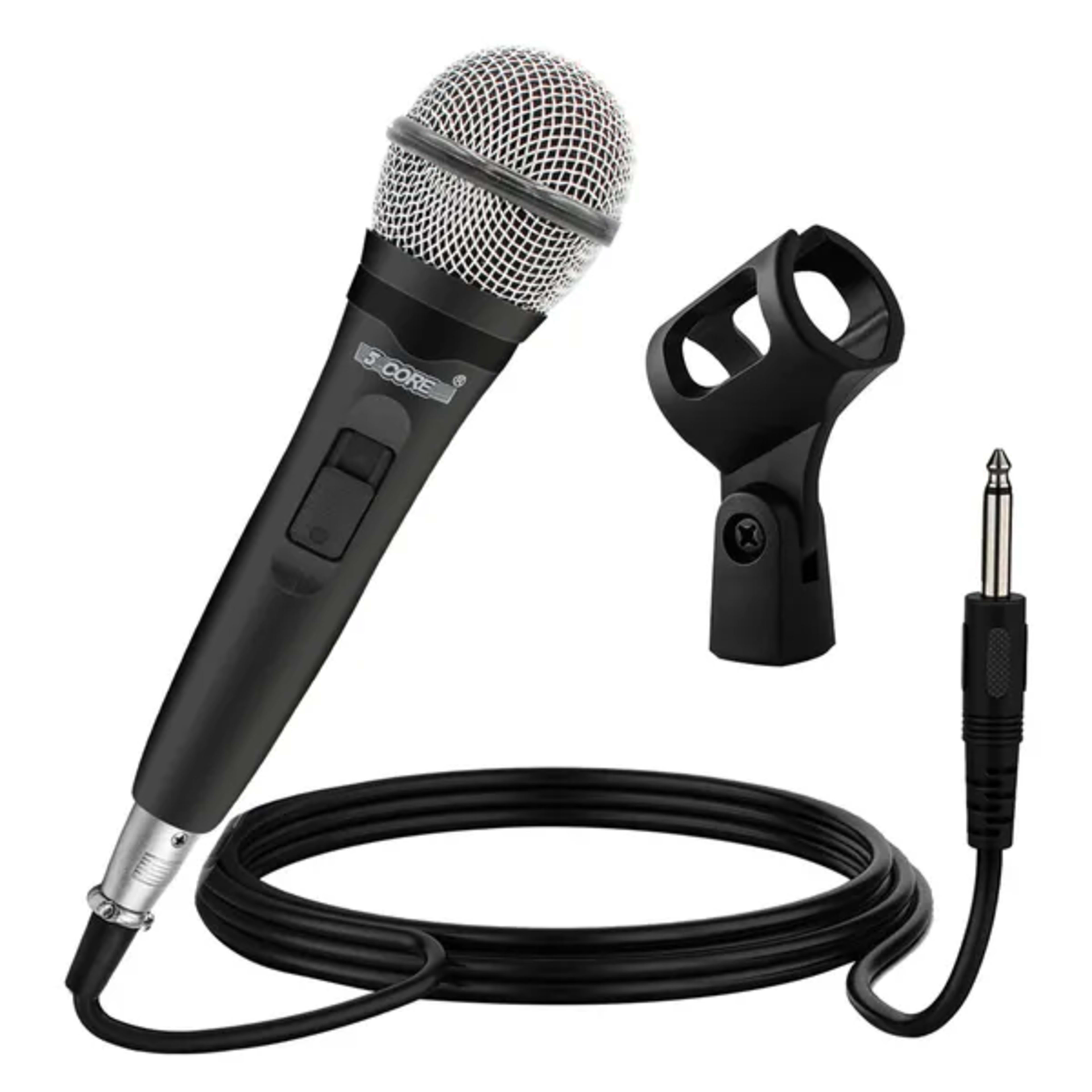 5 CORE Microphone Dynamic Vocal Handheld Mic Cardioid Unidirectional Microfono W On Off Switch + XLR Audio Cable For Sin 4