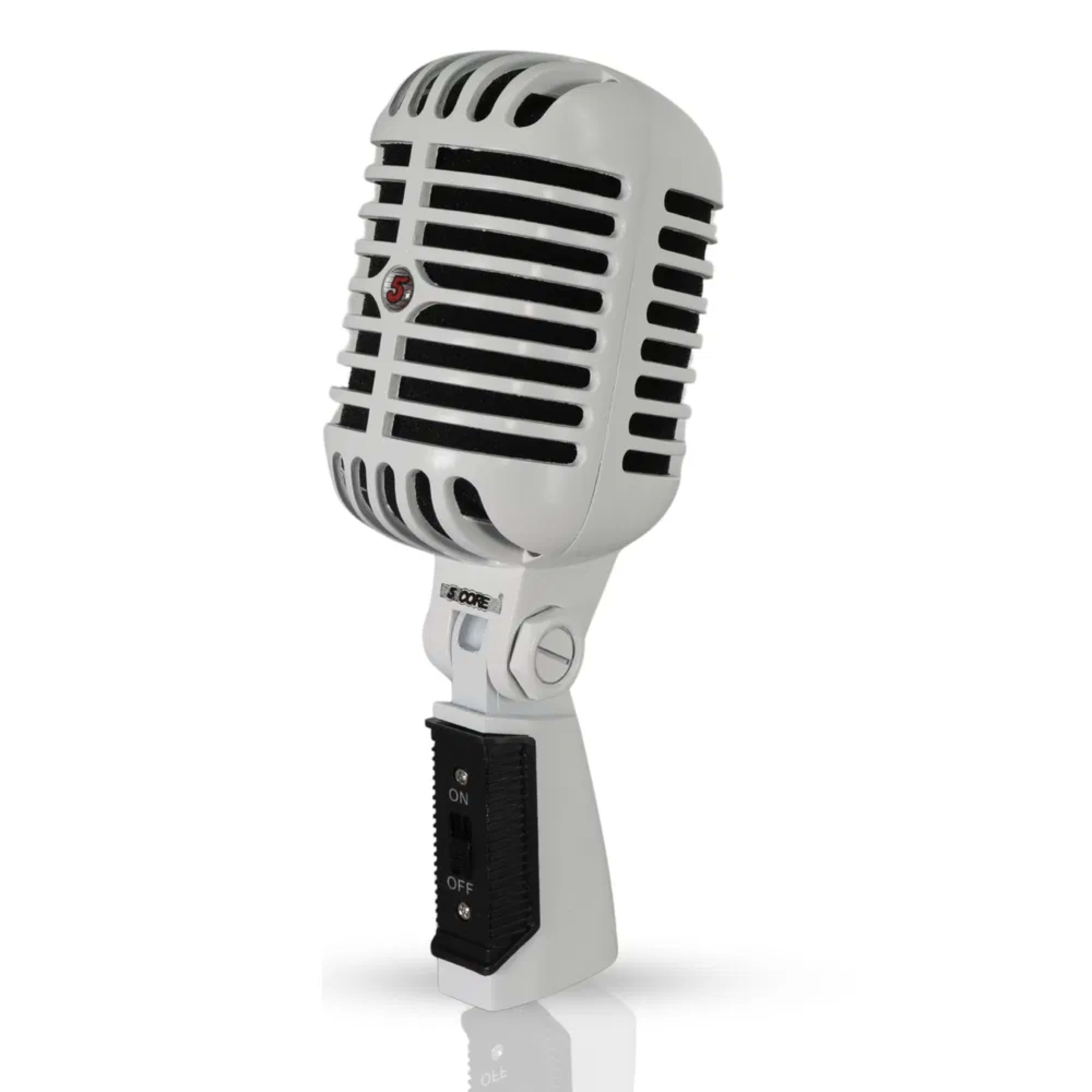 5 Core Classic Retro Microphone Dynamic (ALL METAL BODY) - Old Vintage Style Unidirectional Cardioid Mic W/ XLR Input Un 7