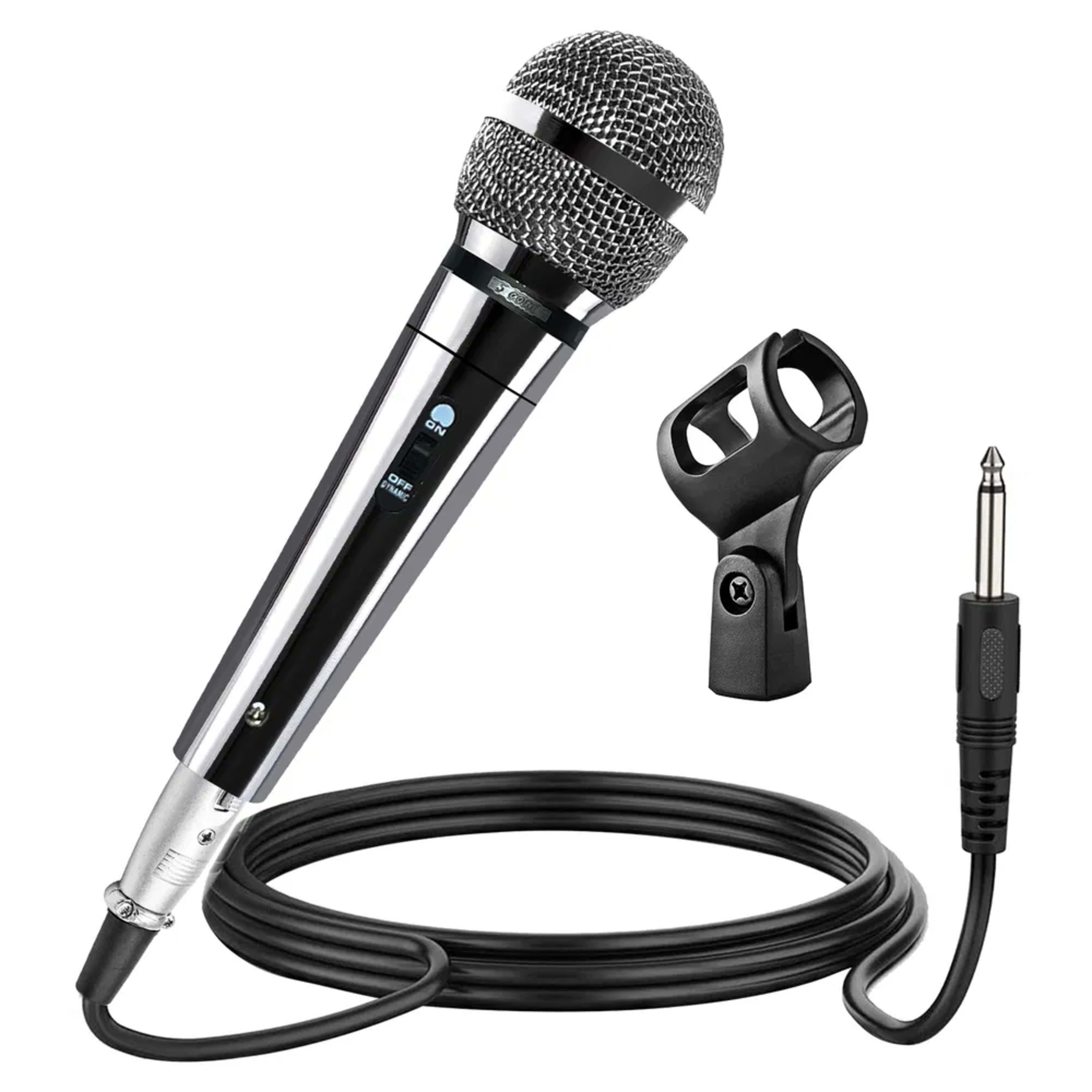 5 CORE Microphone Dynamic Vocal Handheld Mic Cardioid Unidirectional Microfono W On Off Switch + XLR Audio Cable For Sin