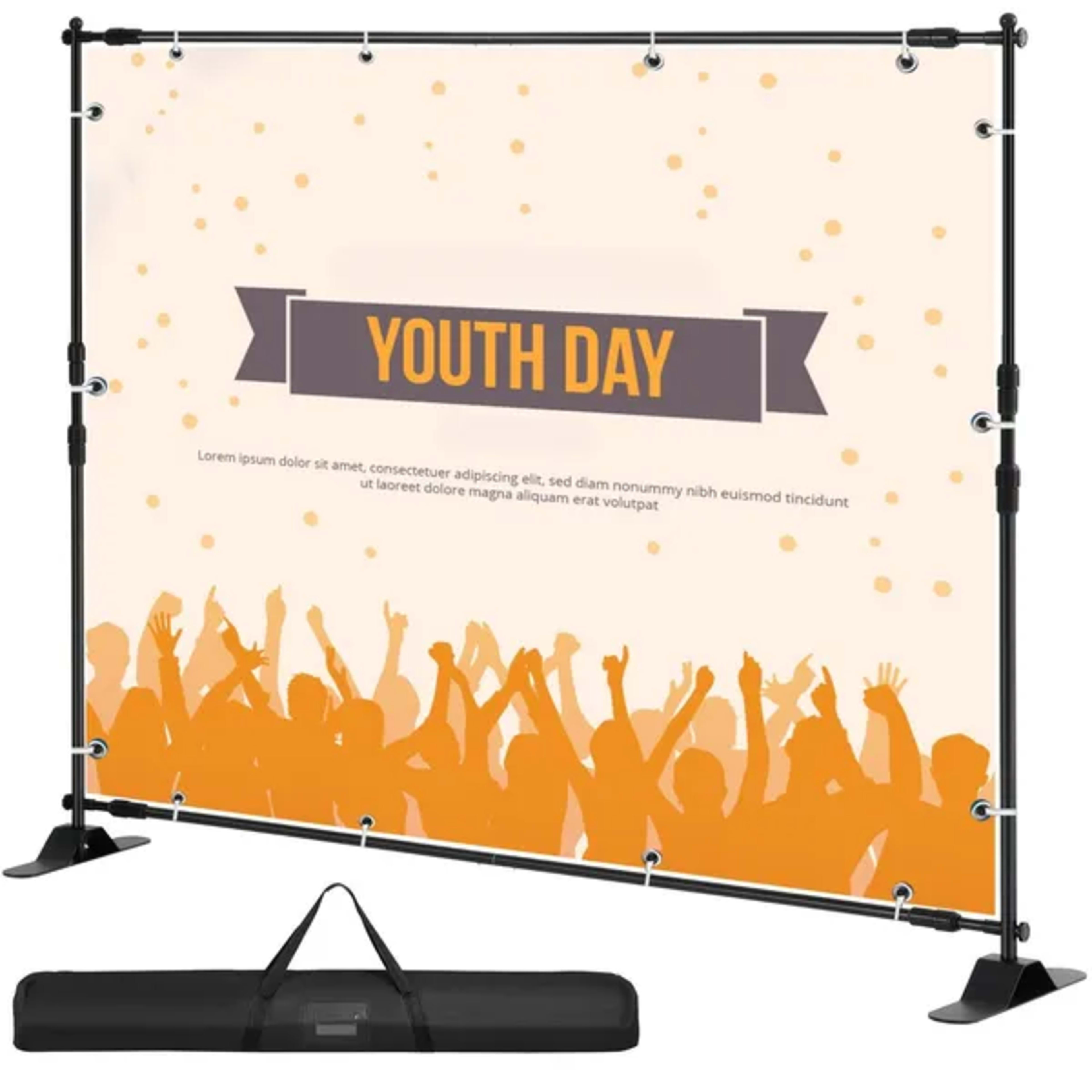 10x8 Ft Adjustable Background Bracket With Handbag - Sturdy For Party, Wedding, Photo Booth, Trade Show, Perfect For Bac 4