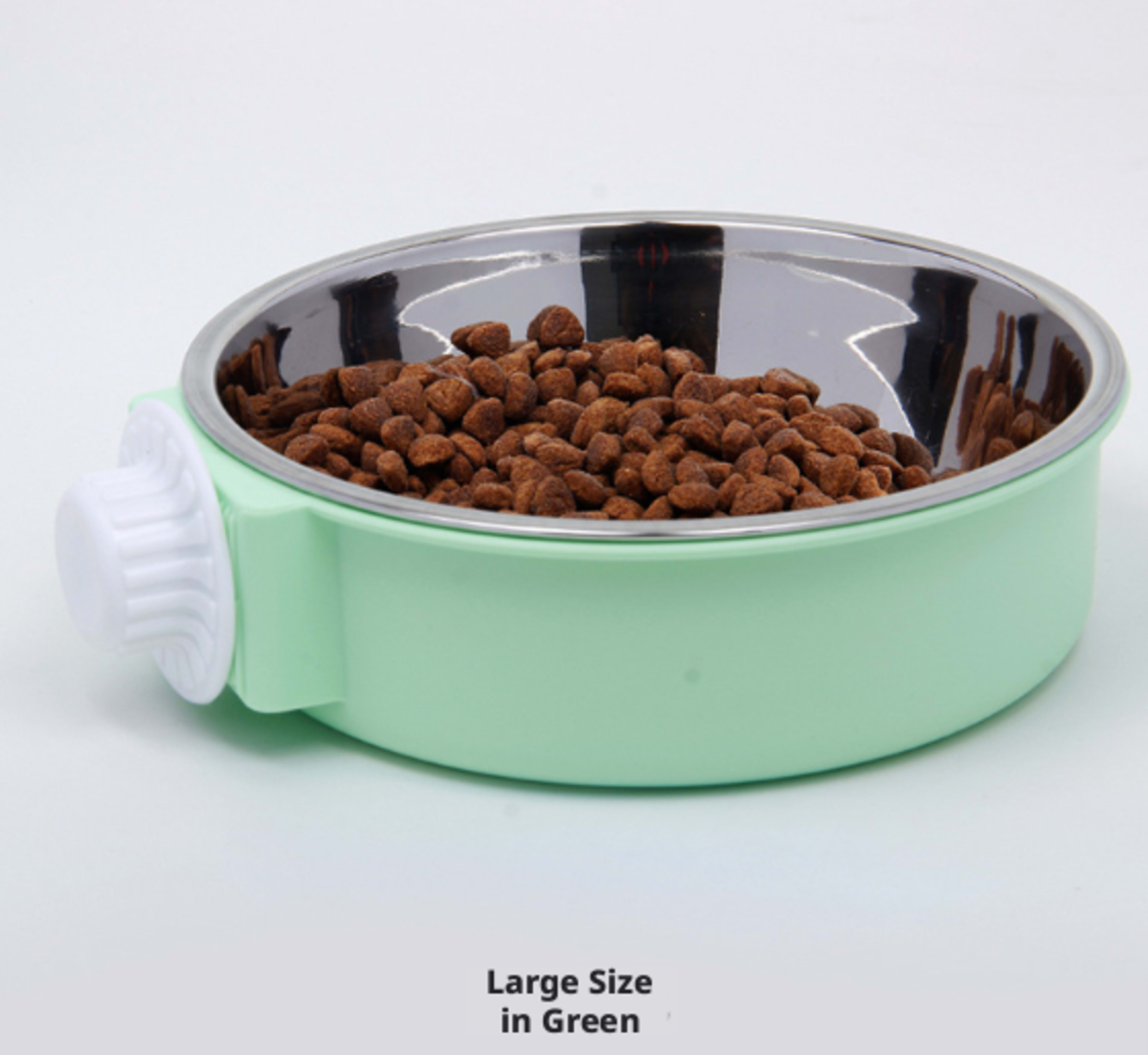 Pet hanging cage steel bowl-blue-14 * 14 *5cm-1 piece 6