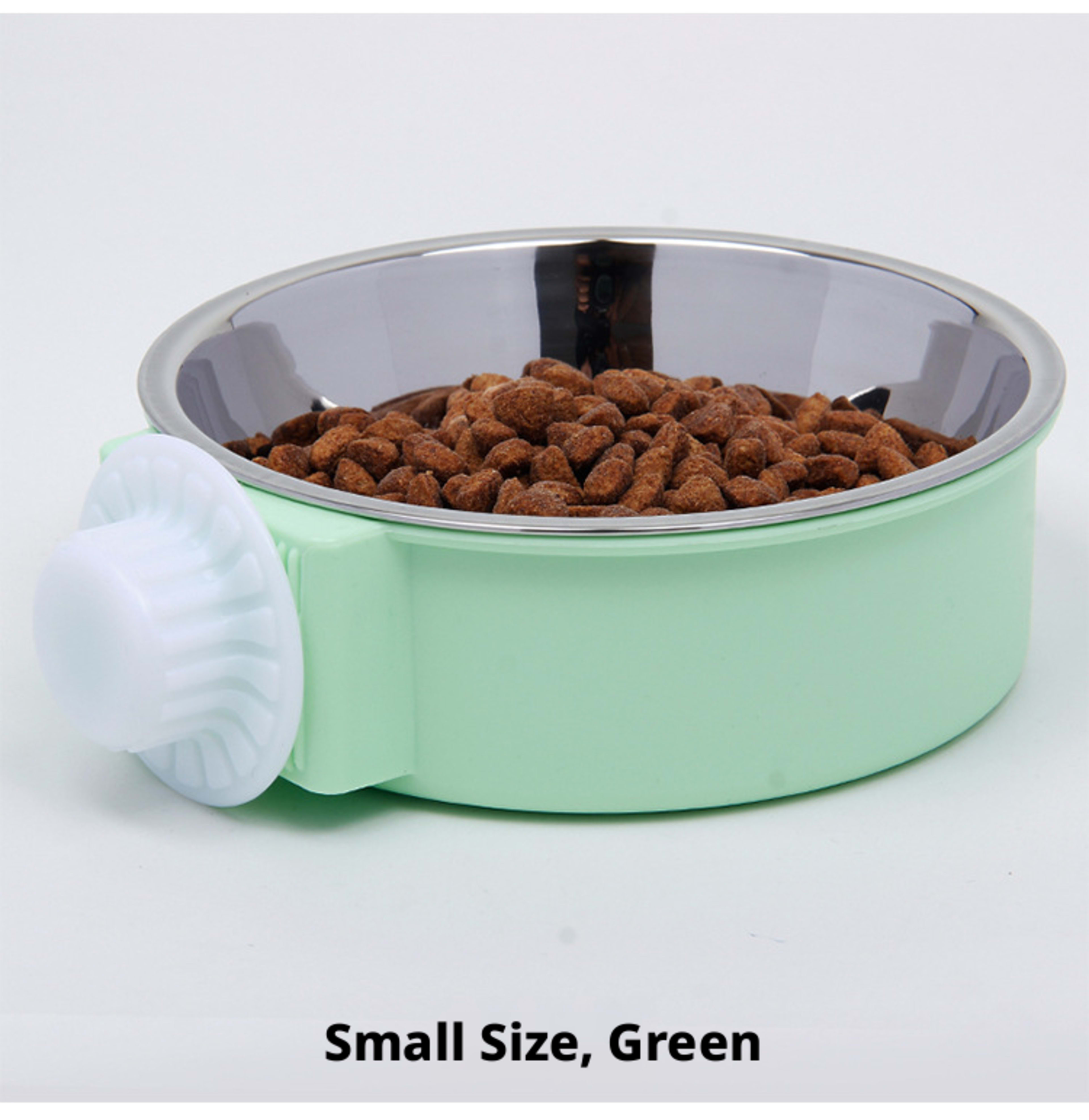 Pet hanging cage steel bowl-blue-14 * 14 *5cm-1 piece 2