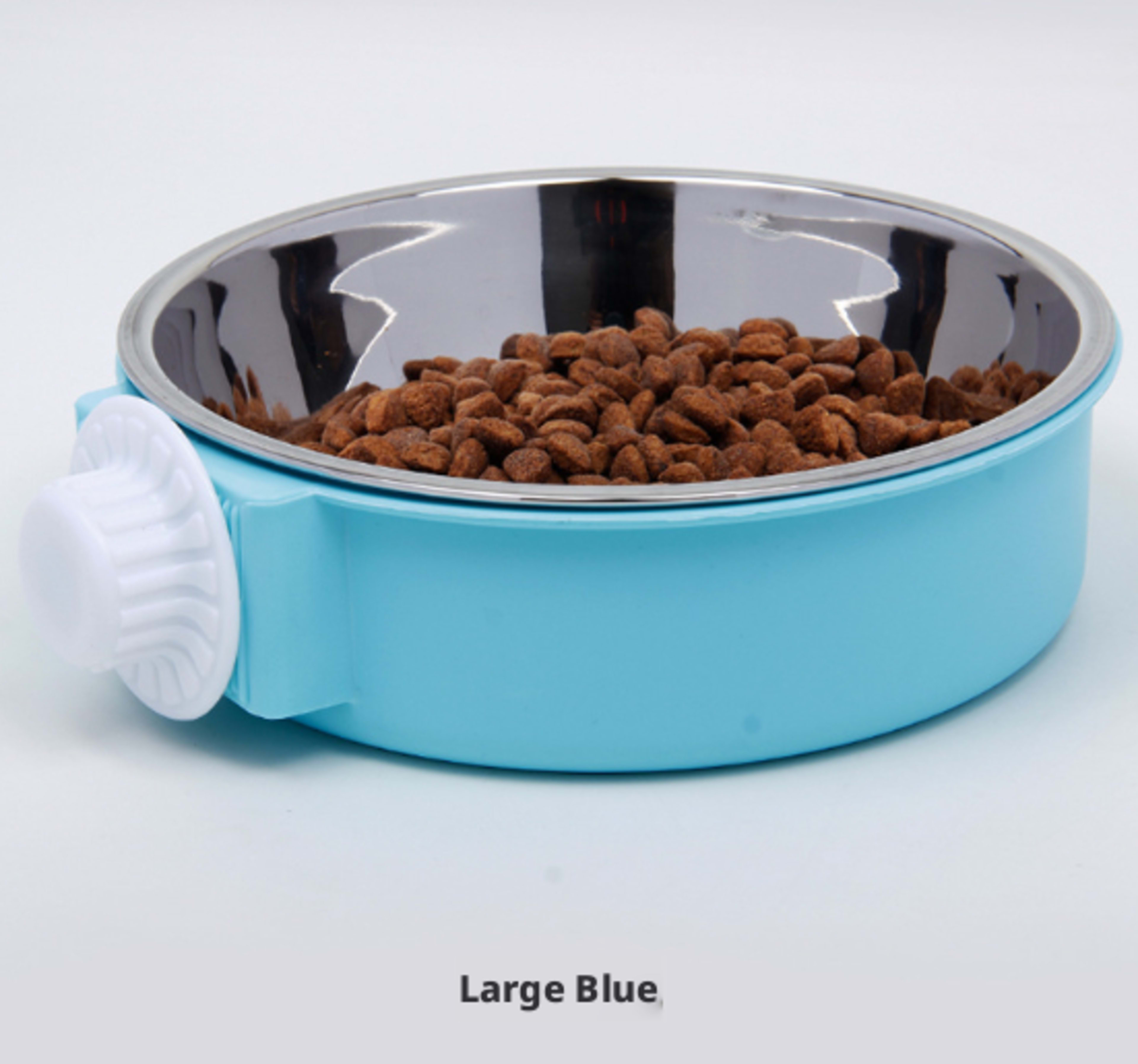 Pet hanging cage steel bowl-blue-14 * 14 *5cm-1 piece 5