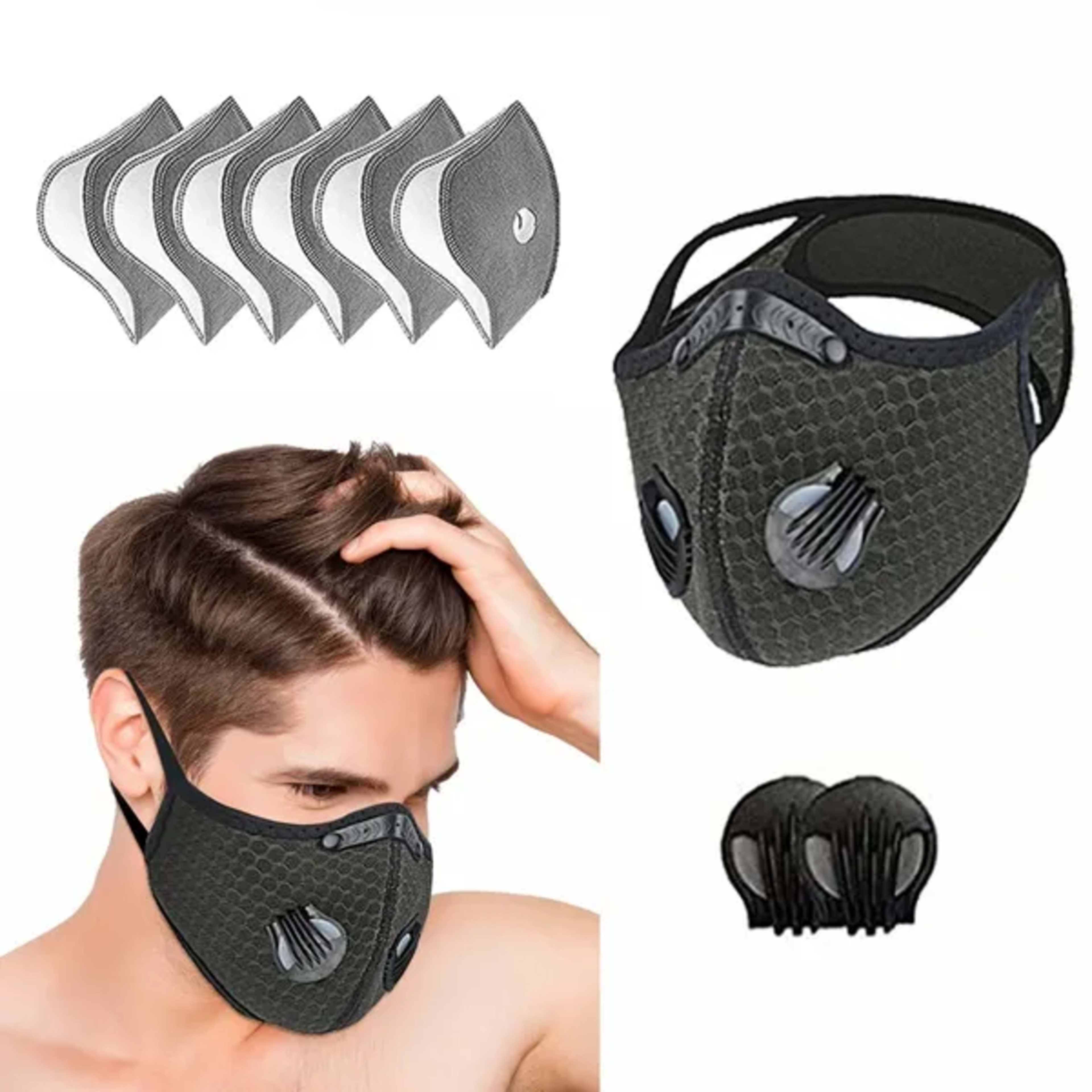 Reusable Half Face Cover Mask Respirator Anti Pollution Facepiece Sports Masks 4