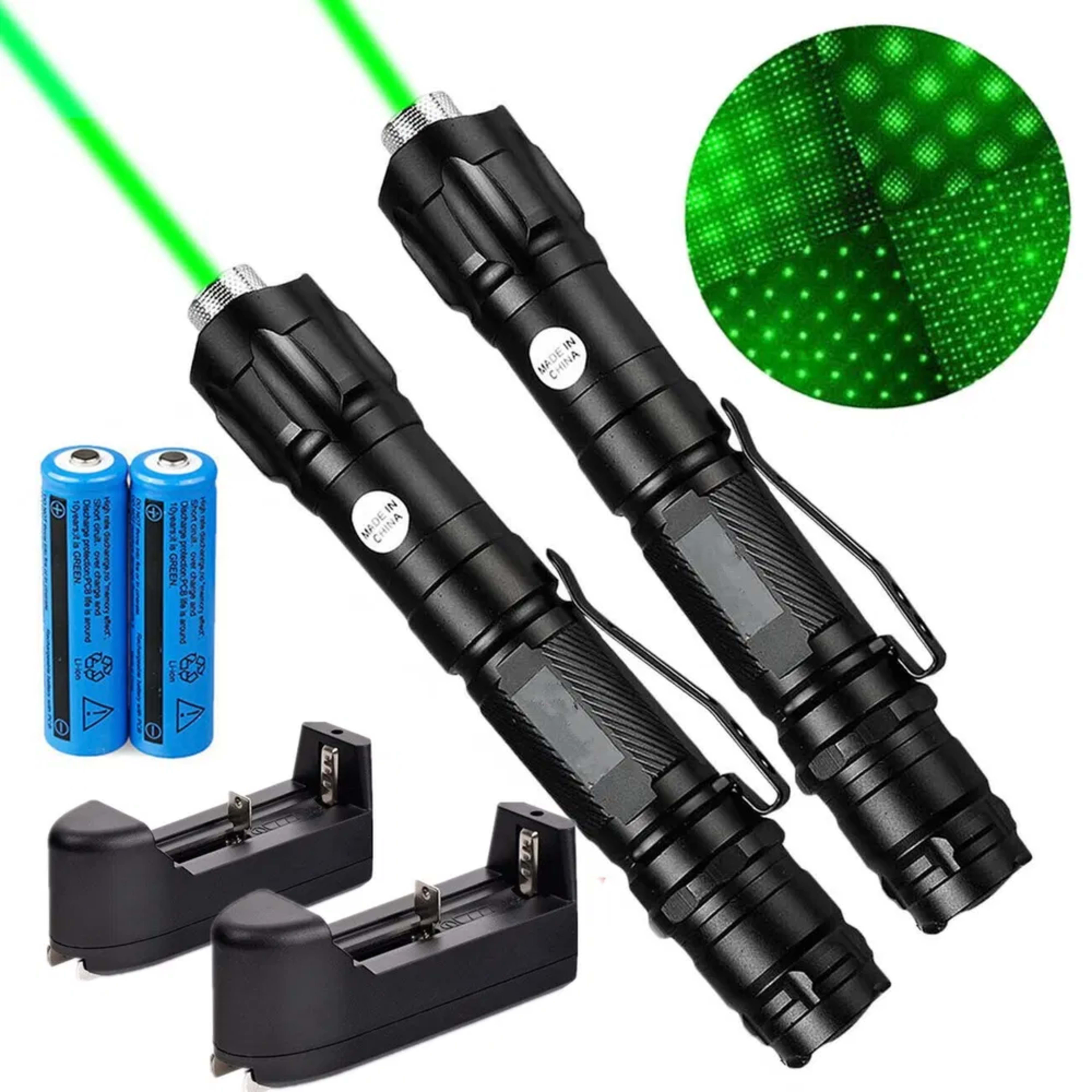 Green Laser Pointer Pen Astronomy Star Visible Beam Lazer&Battery&Charger 3