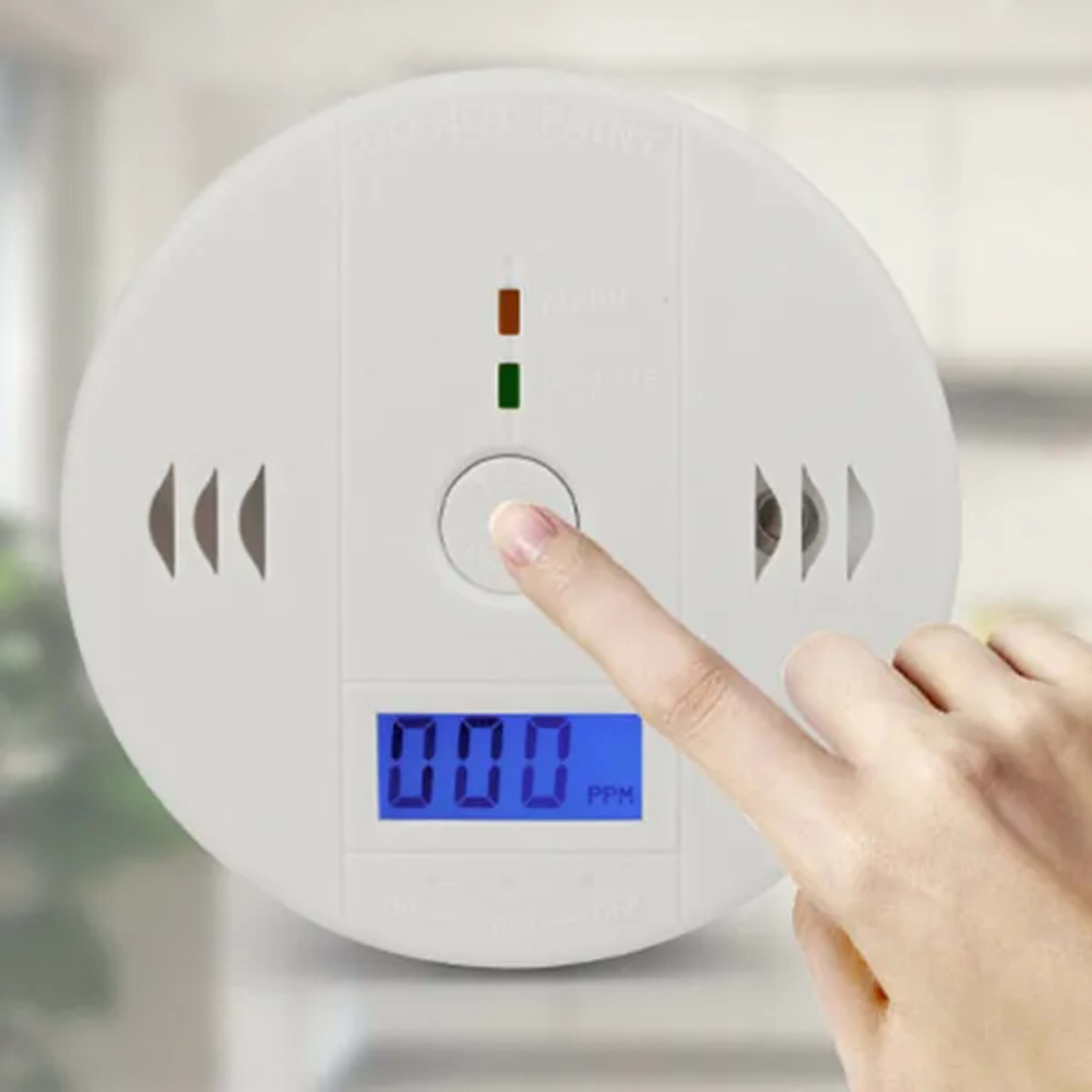CO Detector Alarm LCD Combination CO Carbon Monoxide Gas Battery Warning Home 7