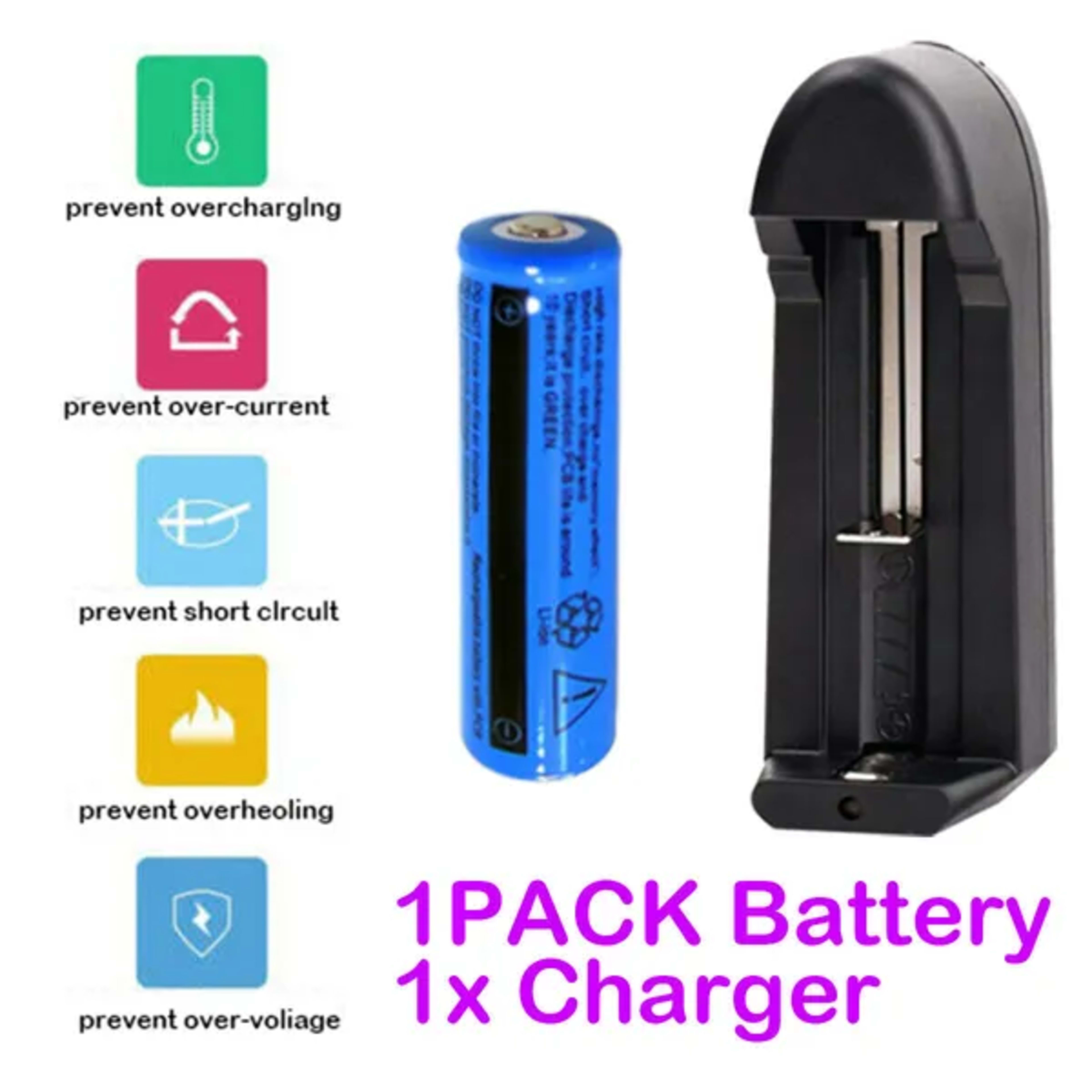 Green Laser Pointer Pen Assassin Visible Lazer&Battery&Charger 1mw 2
