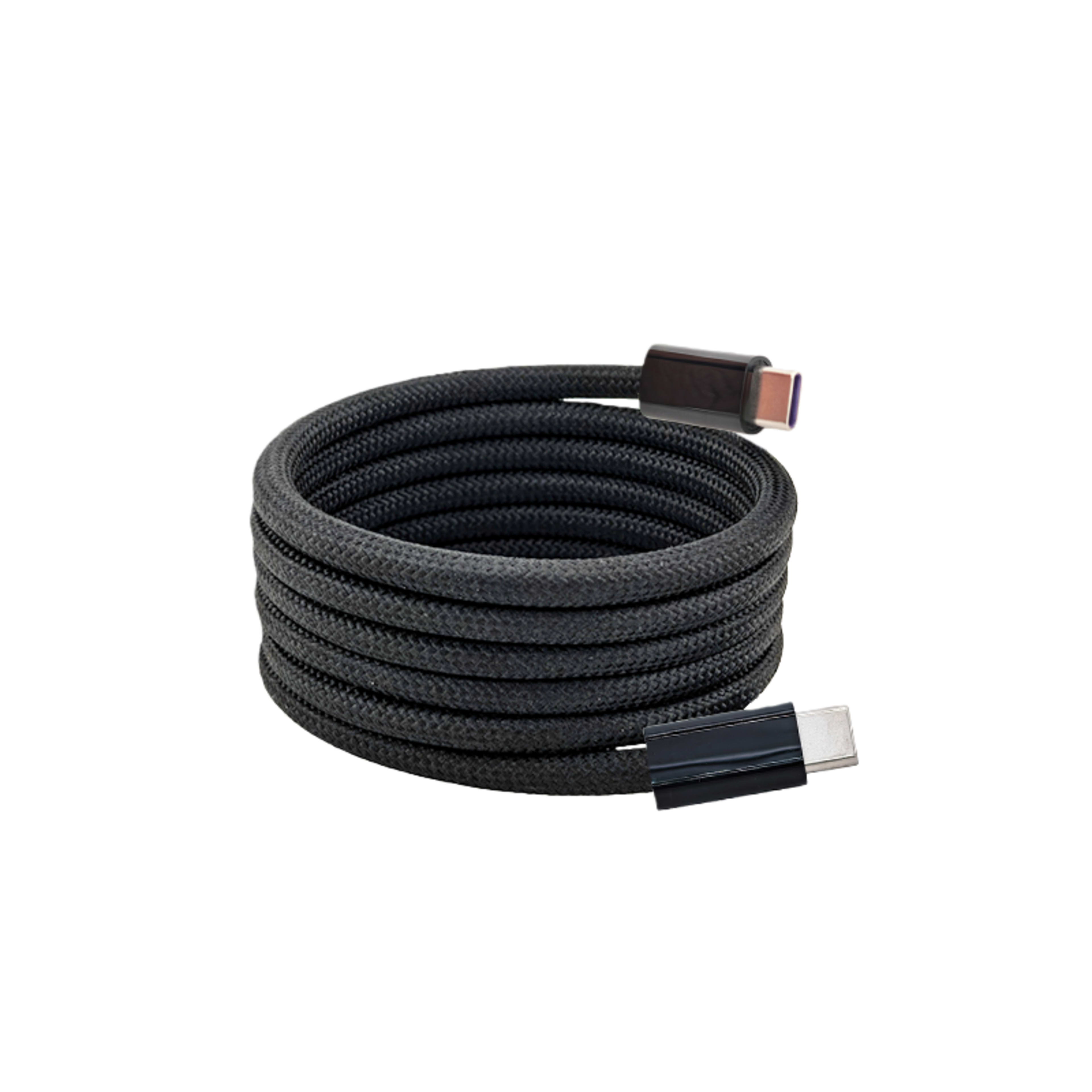 Braided magnetic data cable-U-C port-66W-white-length 1m-1 piece 9