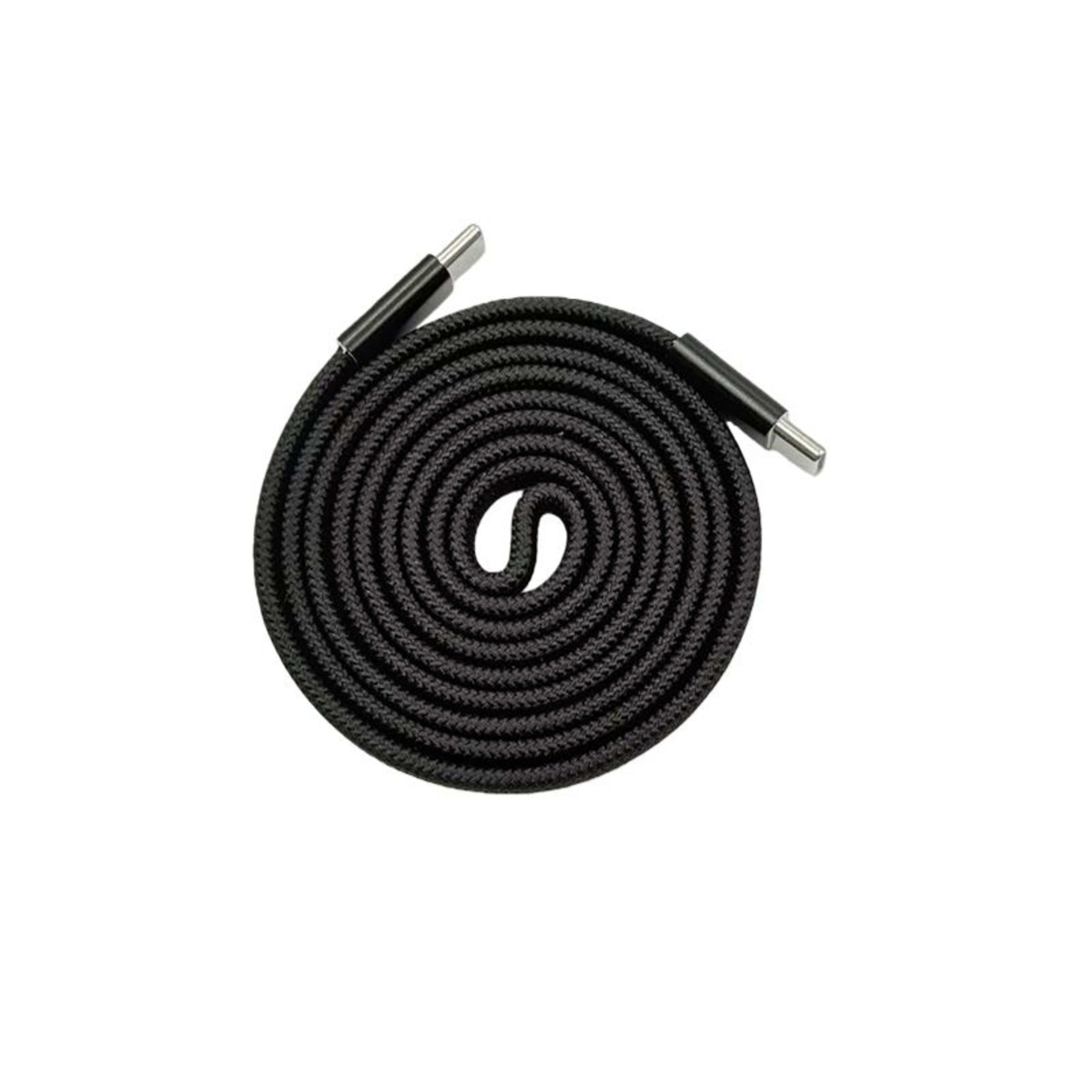 Flat wire magnetic data cable-dual C-port model-100W-white-length 1m-1 piece 3