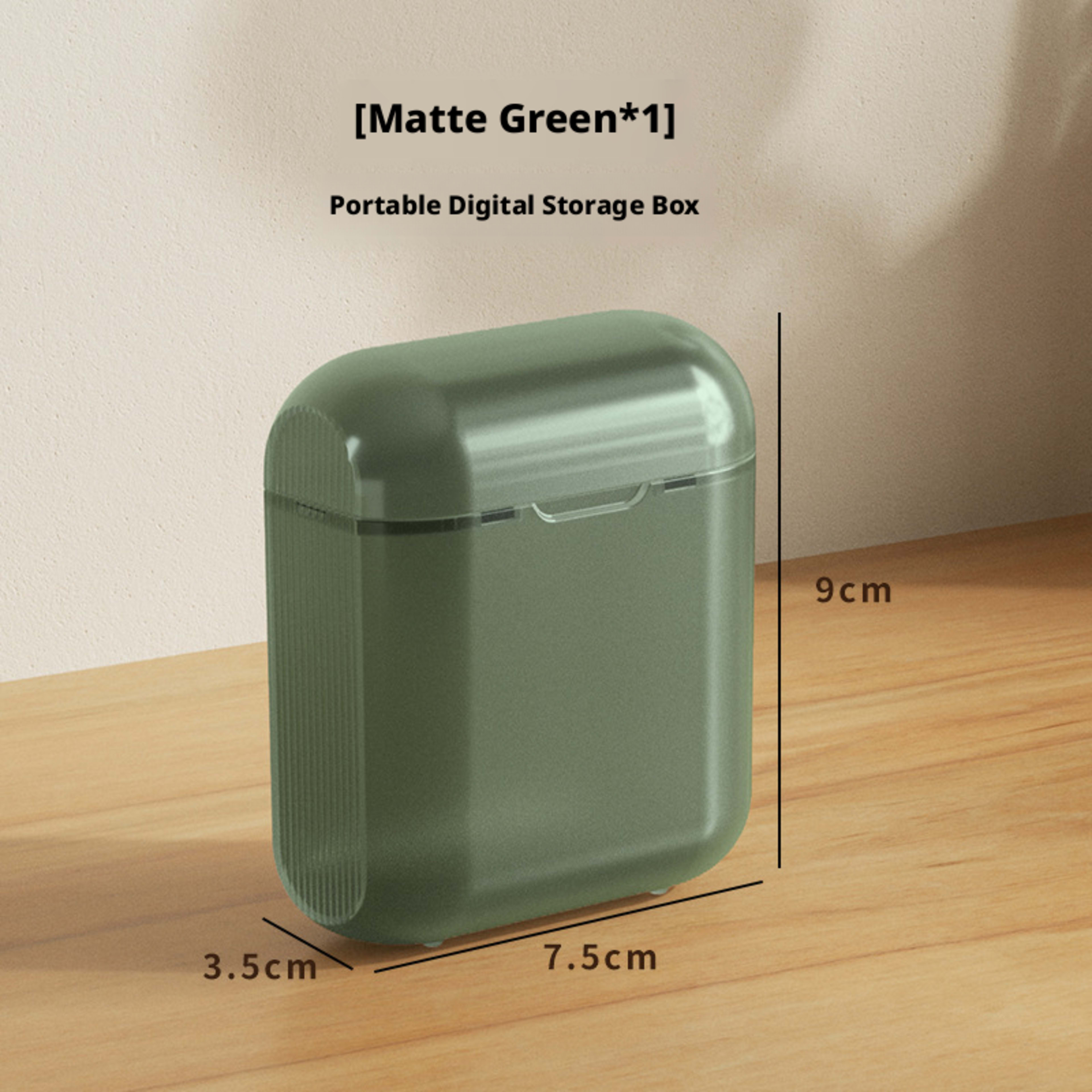 Data cable storage box-transparent white-PP-1 piece 2