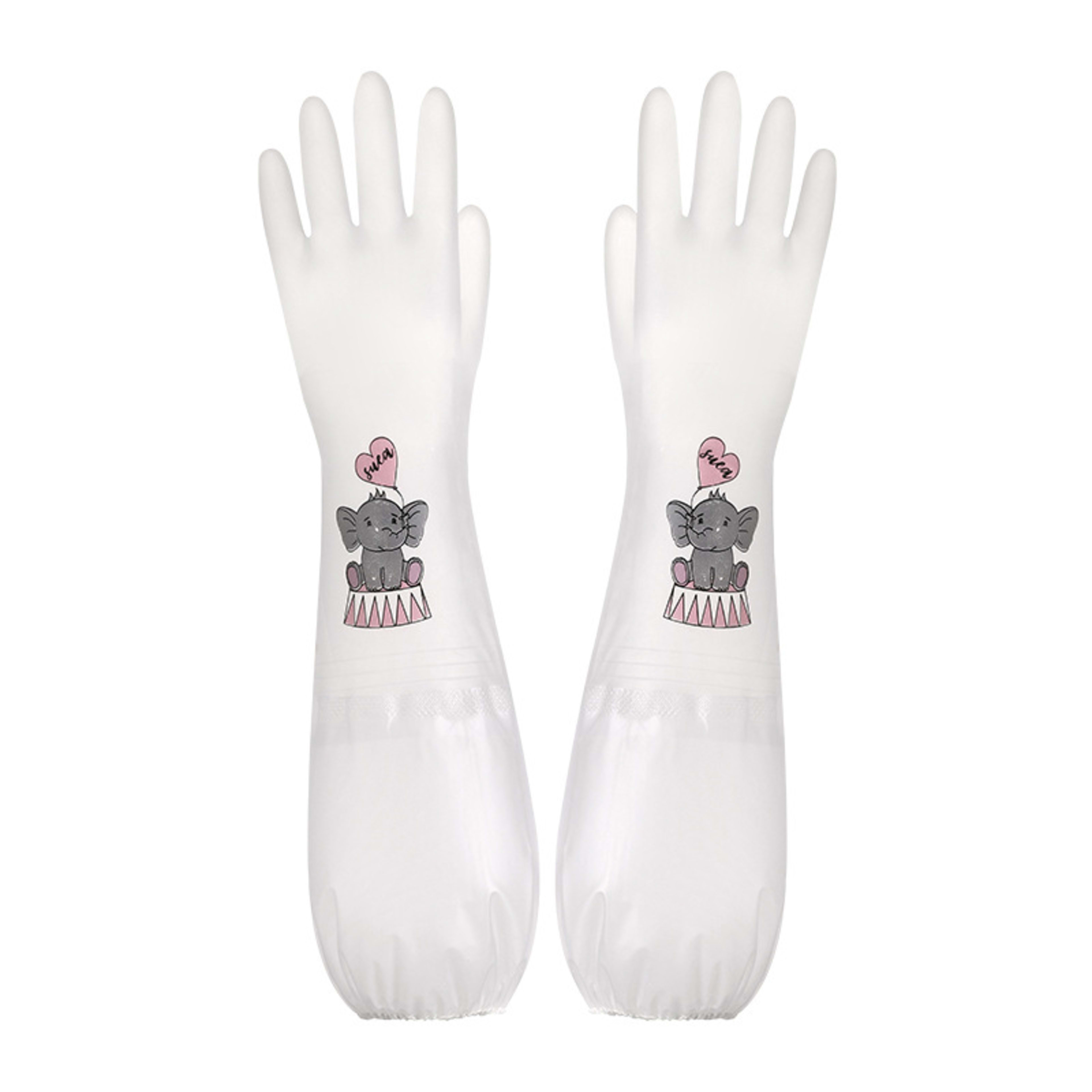 Cartoon Household Gloves-Dumbo Series-Shut-Mouth Models-PVC-L Size-1 Pair