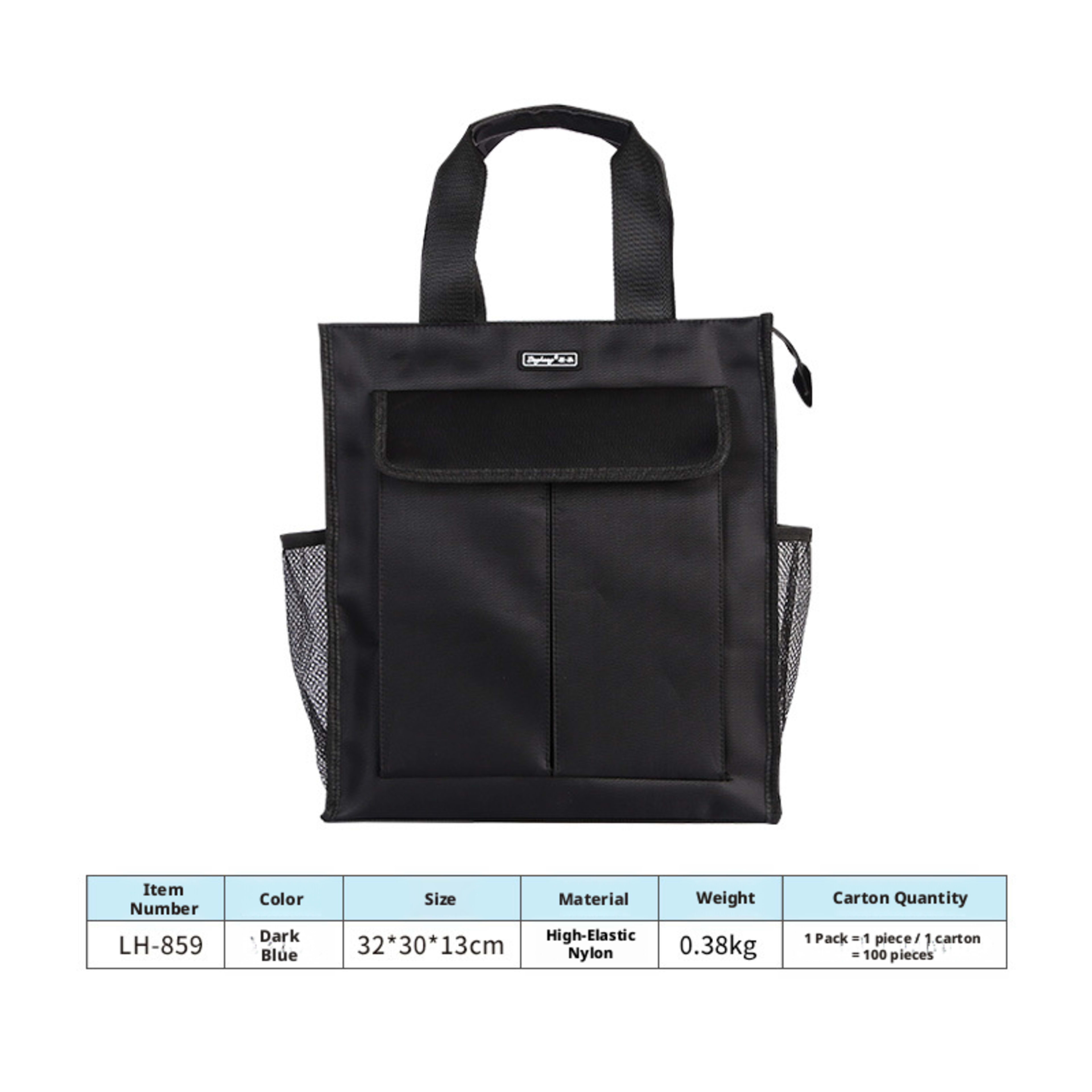 Multi-function briefcase-blue-nylon high-elastic-1 piece 2
