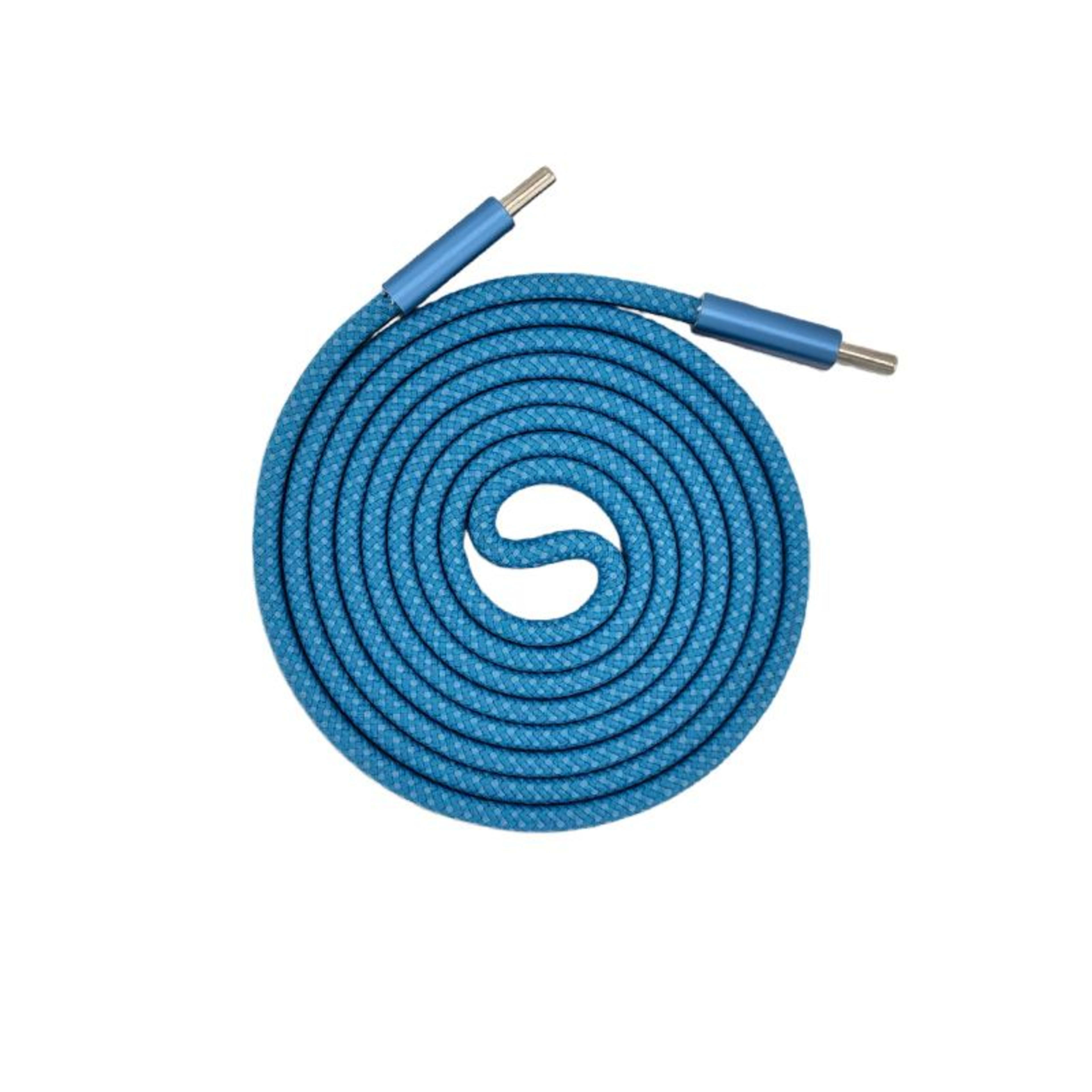 Flat wire magnetic data cable-dual C-port model-100W-white-length 1m-1 piece 2