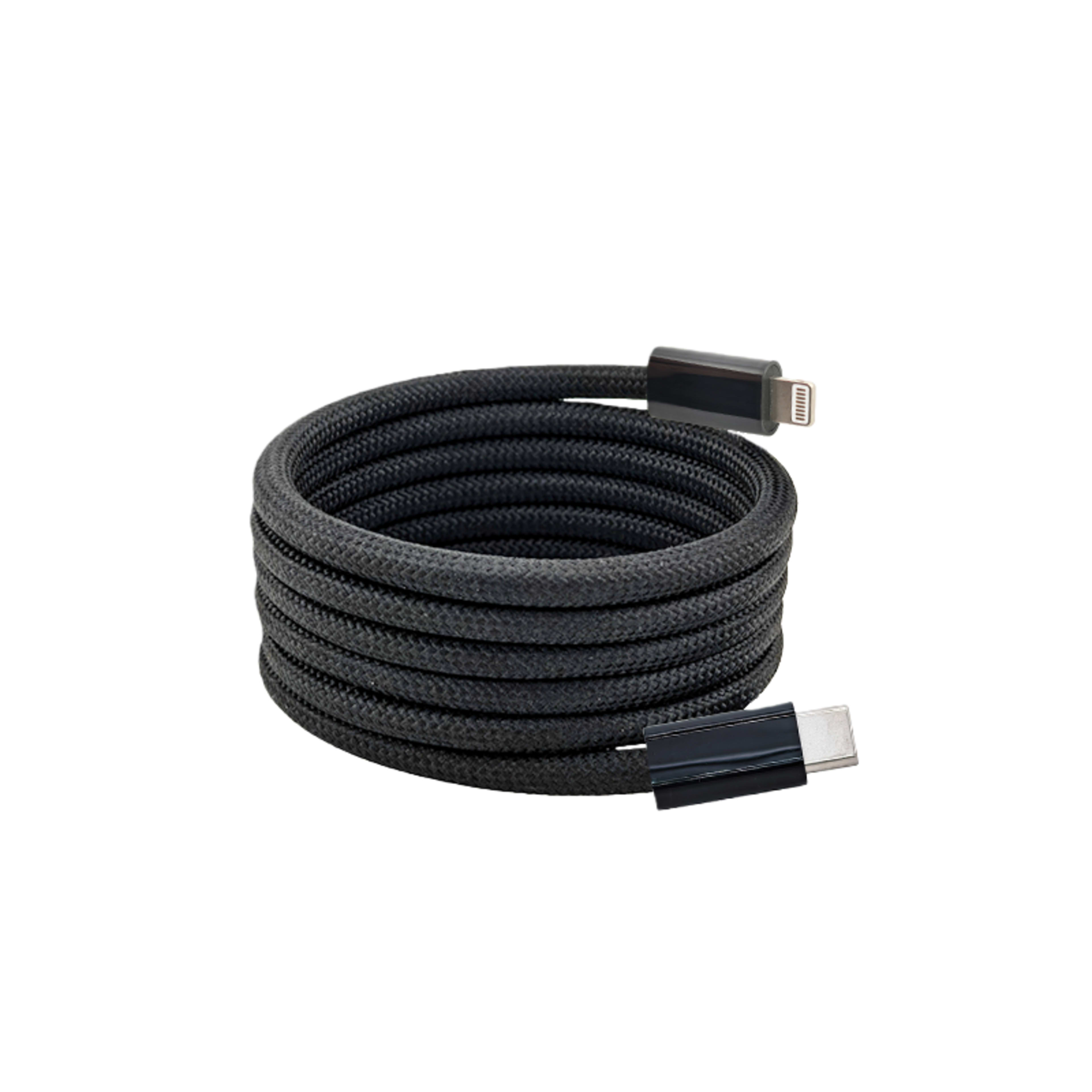Braided magnetic data cable-U-C port-66W-white-length 1m-1 piece 6