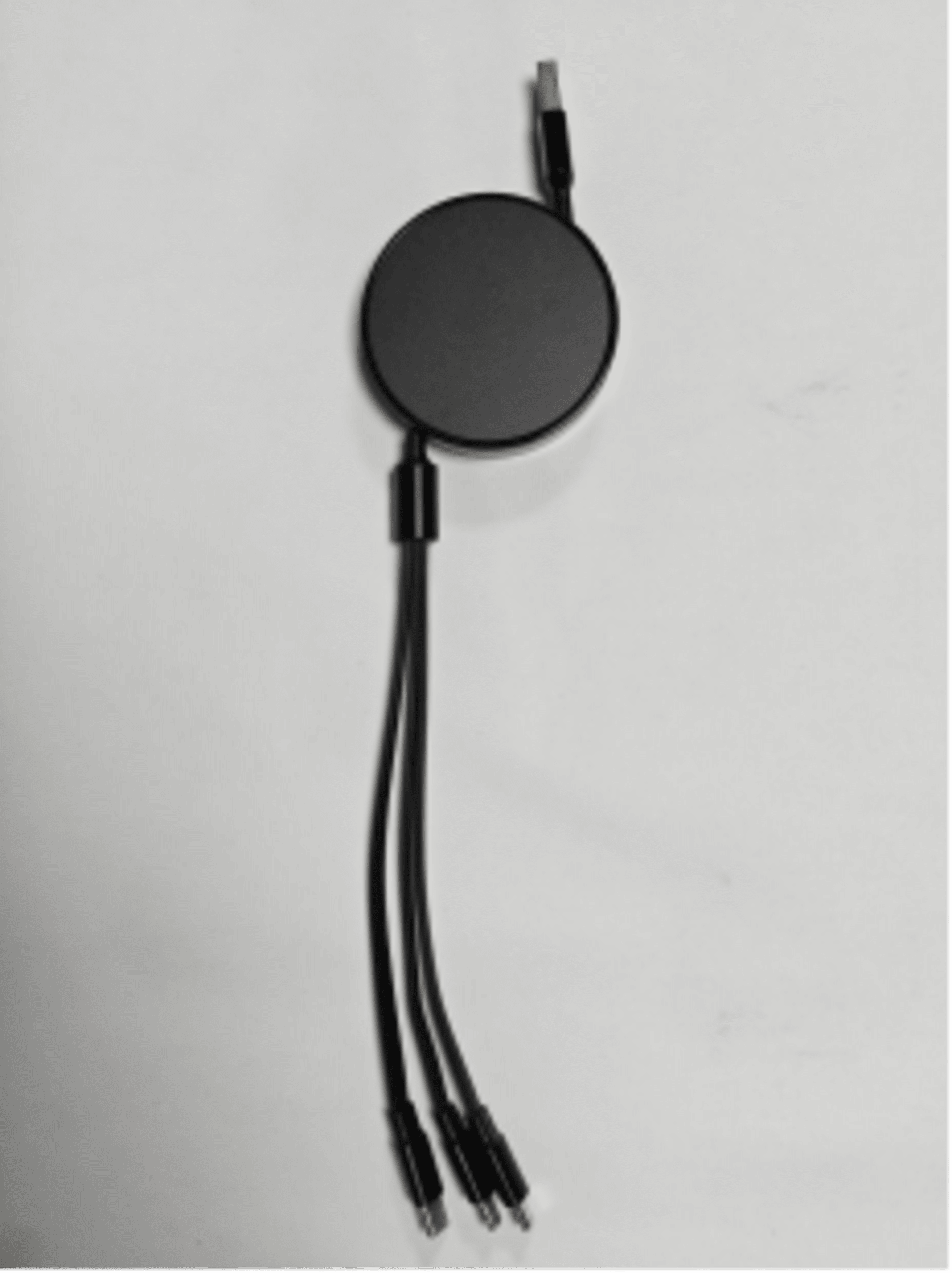 Three-in-one retractable data cable-USB head model-red-1 piece 4