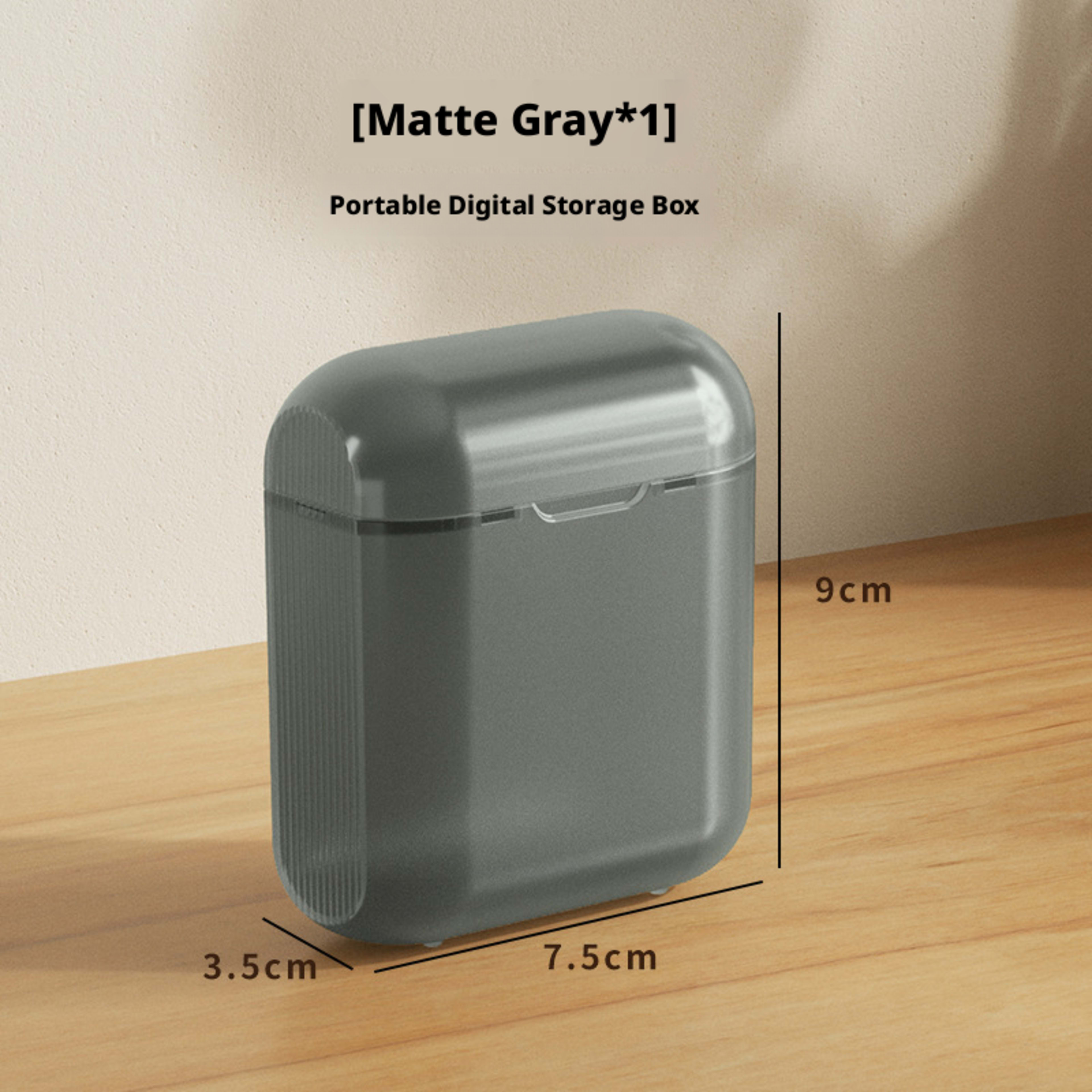 Data cable storage box-transparent white-PP-1 piece 3