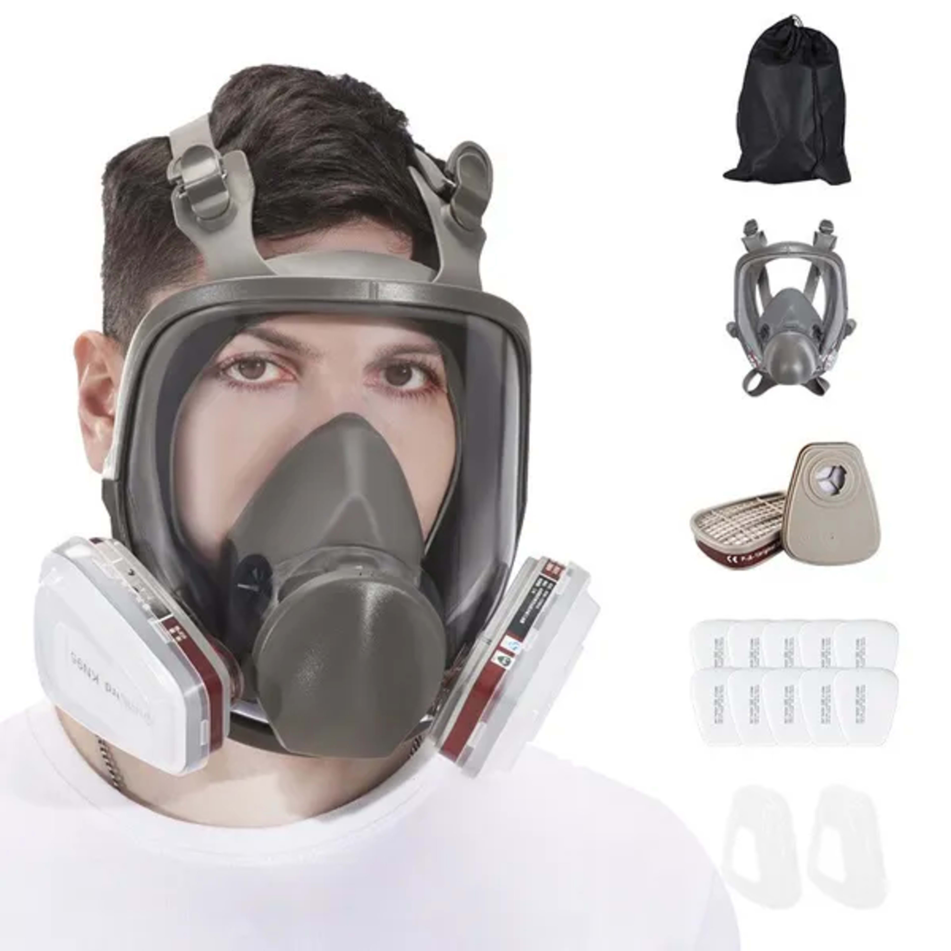 Wiederverwendbar Voll Gesicht Atemgerät Maske Für Malerei Spritzen Schweißen 4