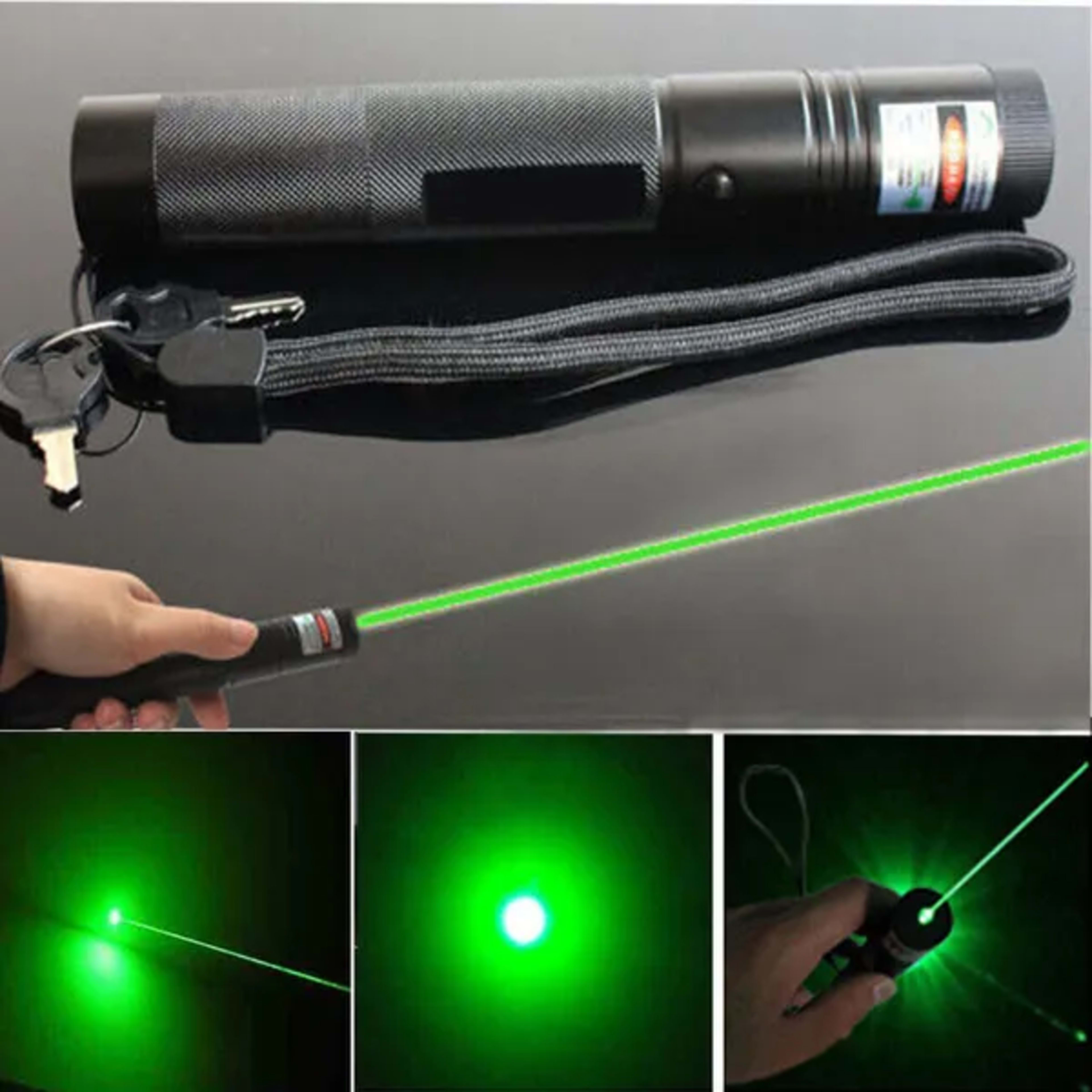 1MW Starker Grüner Laserpointer Outdoor-Lazer-Taschenlampe USB Wiederaufladbar 3