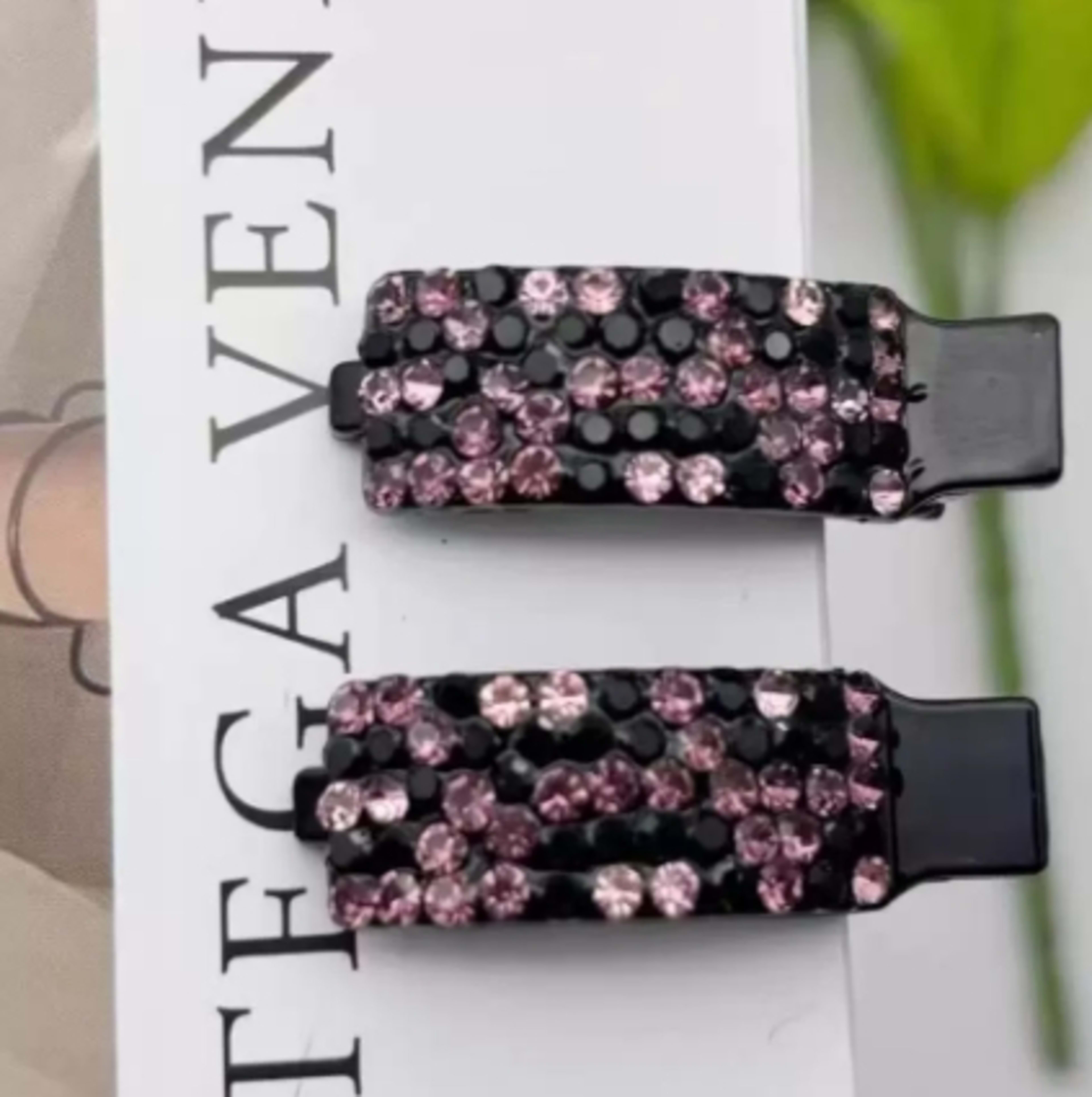 Flash Diamond Duckbill Hairpin-Purple-1 piece