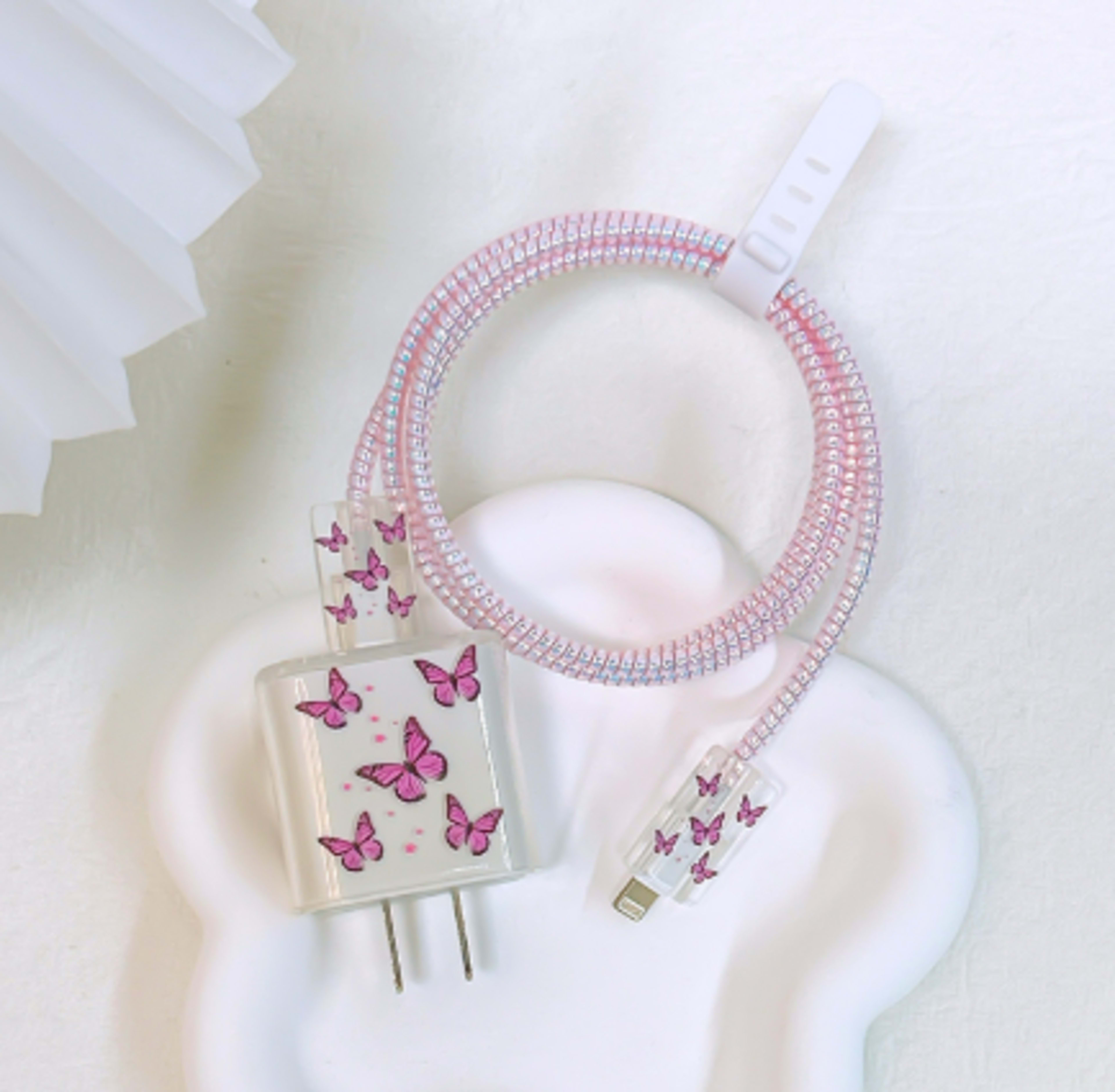 Data cable protective sleeve-butterfly 5 pieces-1 set