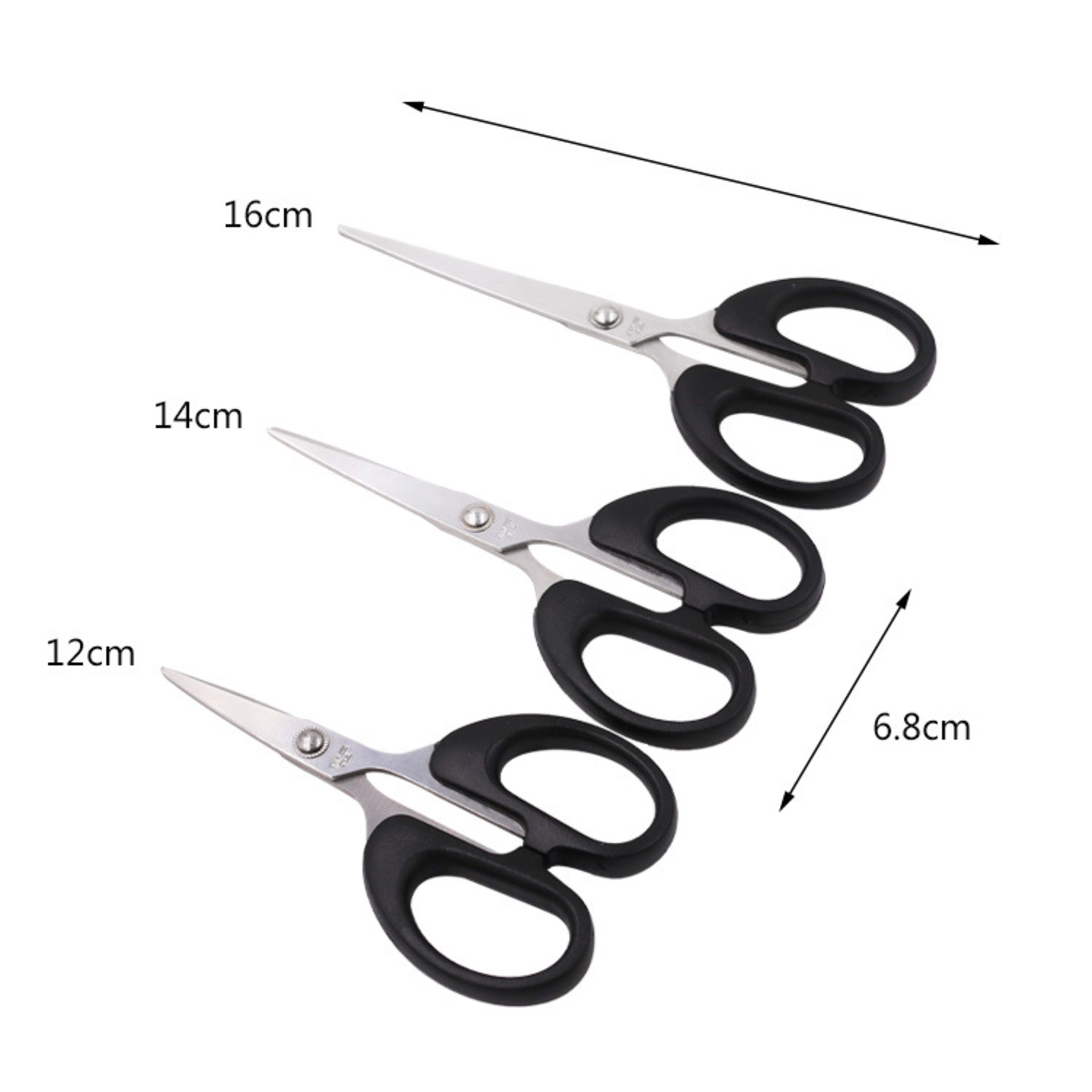 Office safety scissors-Large 16*6.8cm-Paper card-Thickened version