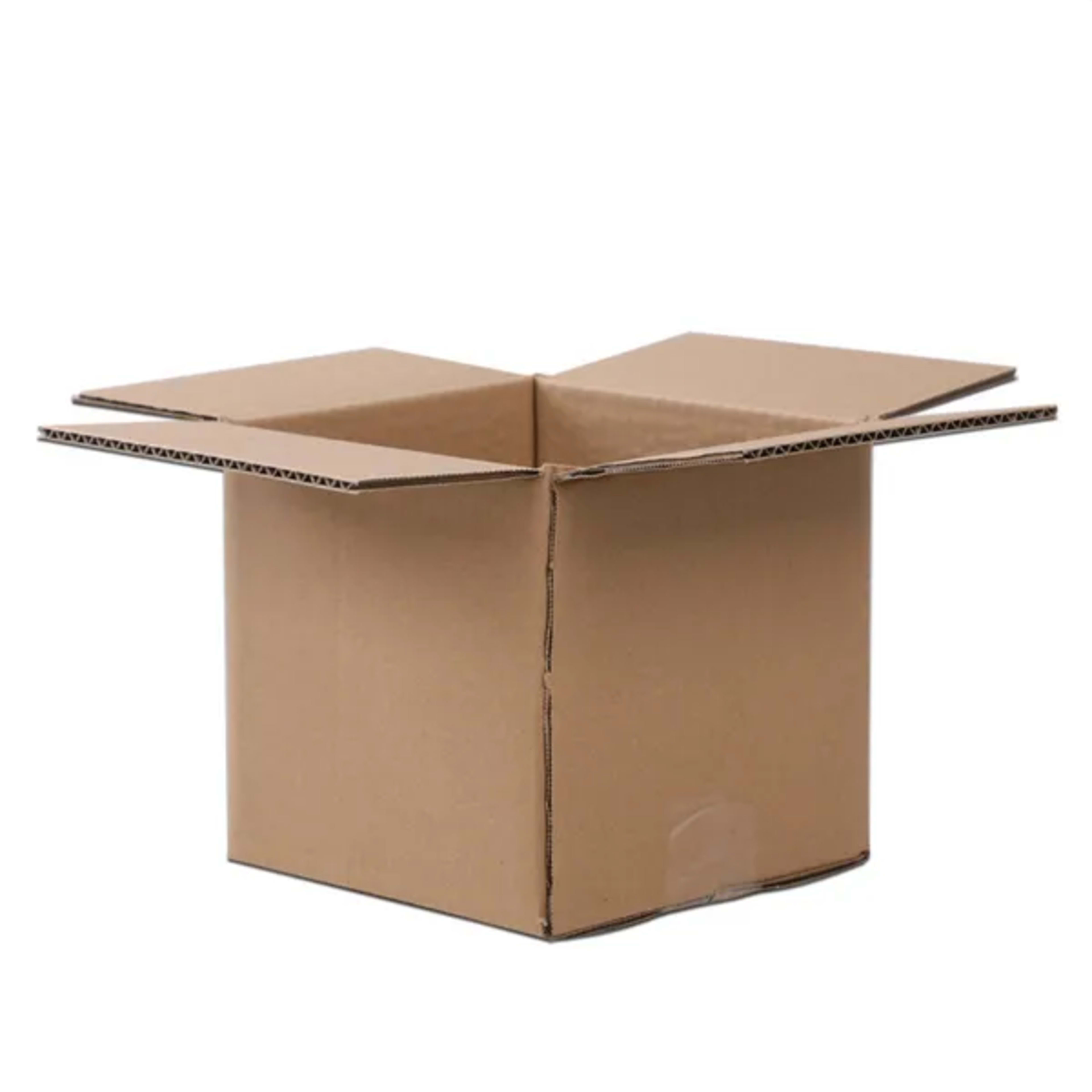 100 Corrugated Paper Boxes 4x4x4' - 10X10X10cm - Yellow 2
