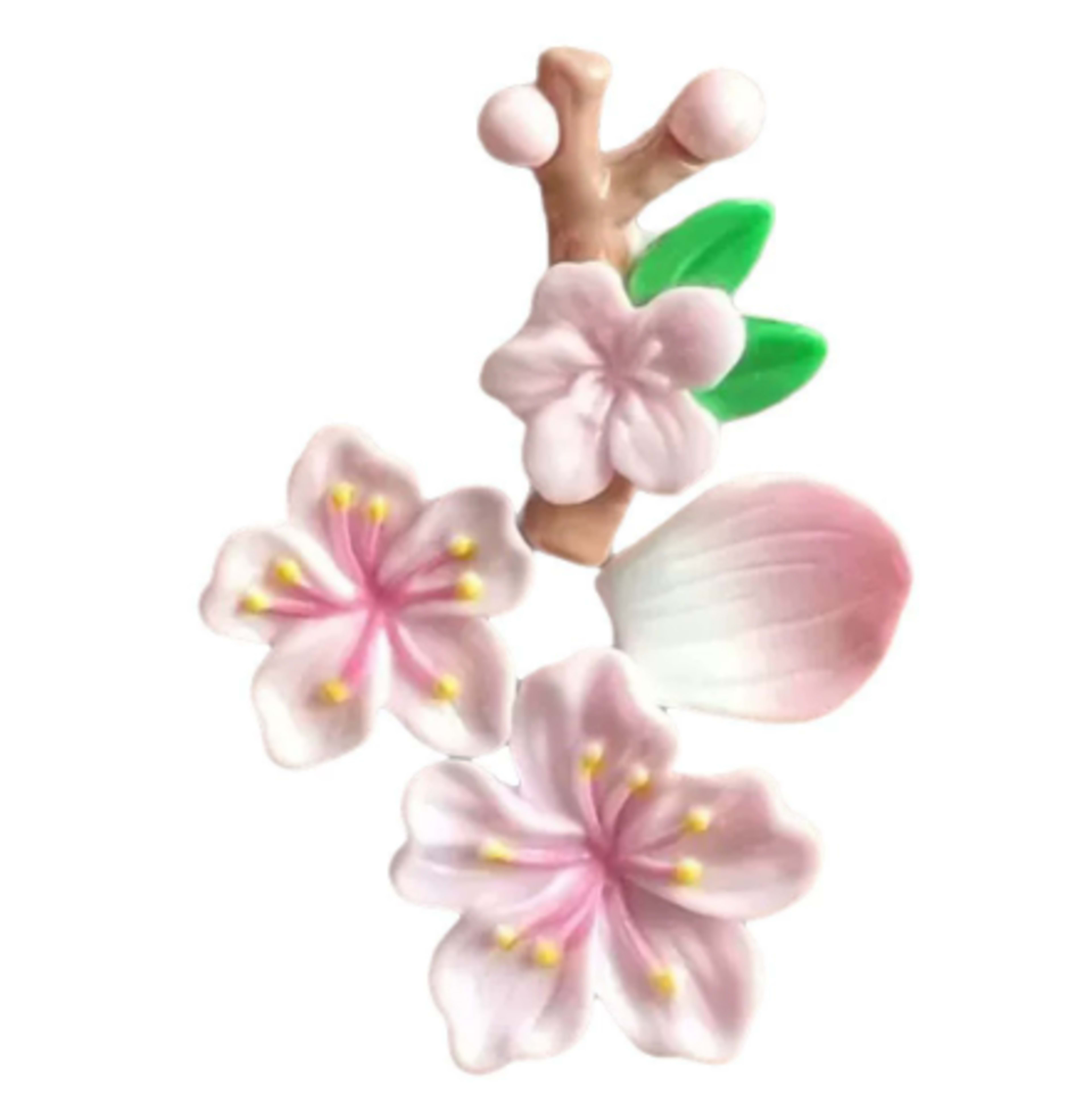Peach Blossom Car Sticker-Red-1 set/bag 2
