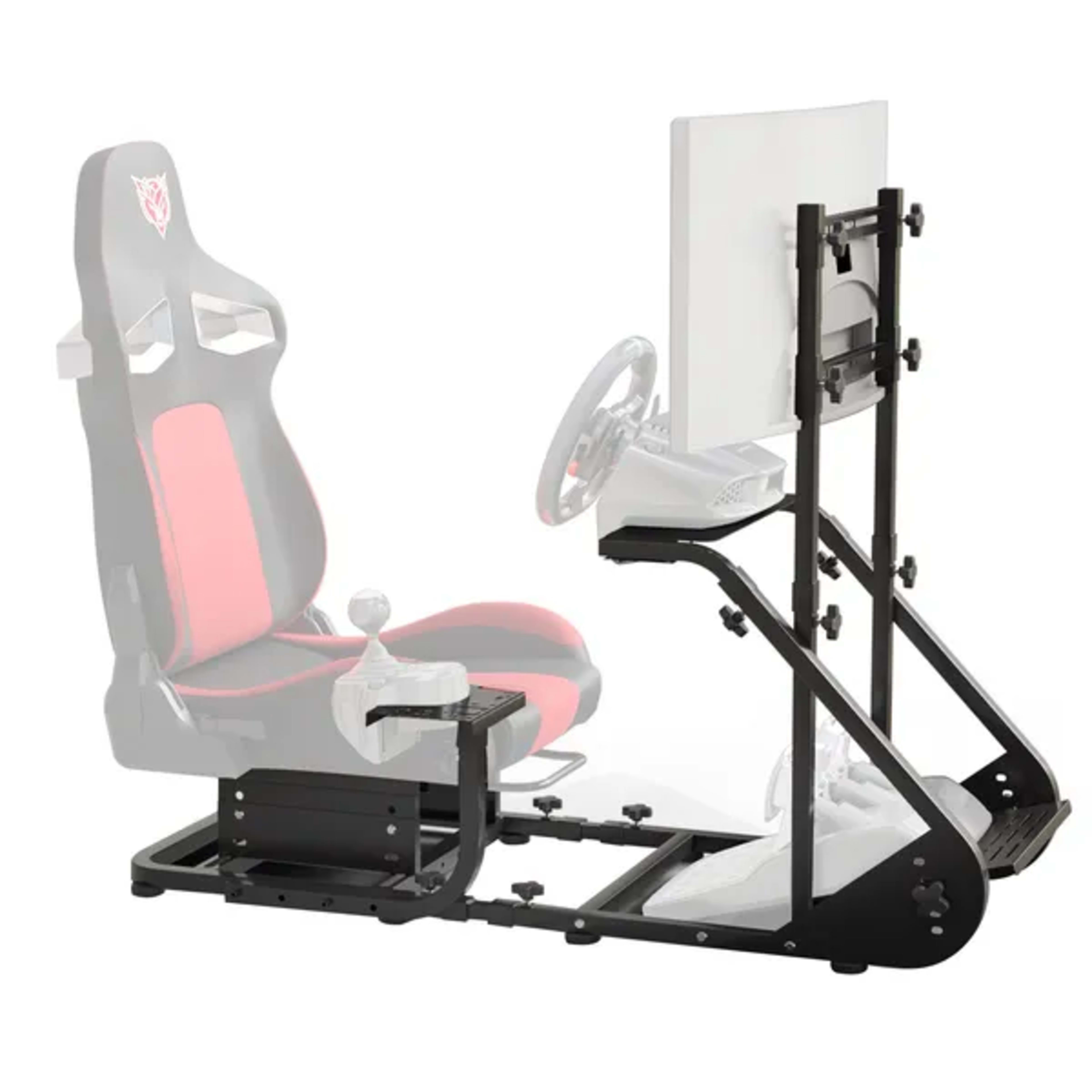 Enhanced And Stable Racing Wheel Cockpit, Compatible With Fanatec, PXN, Thrustmaster, And Logitech Adjustable Driving Si 5