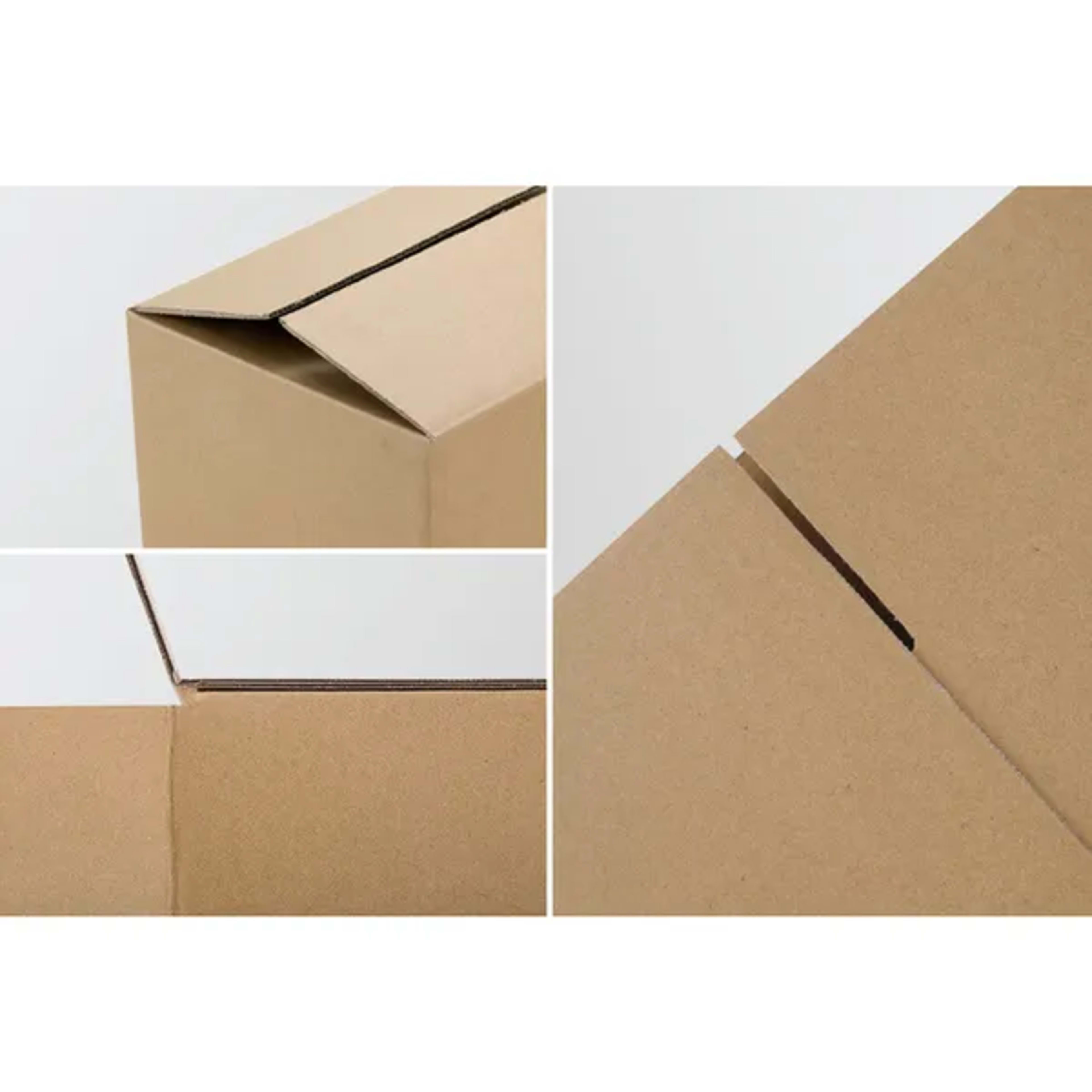 100 Corrugated Paper Boxes 4x4x4' - 10X10X10cm - Yellow 4