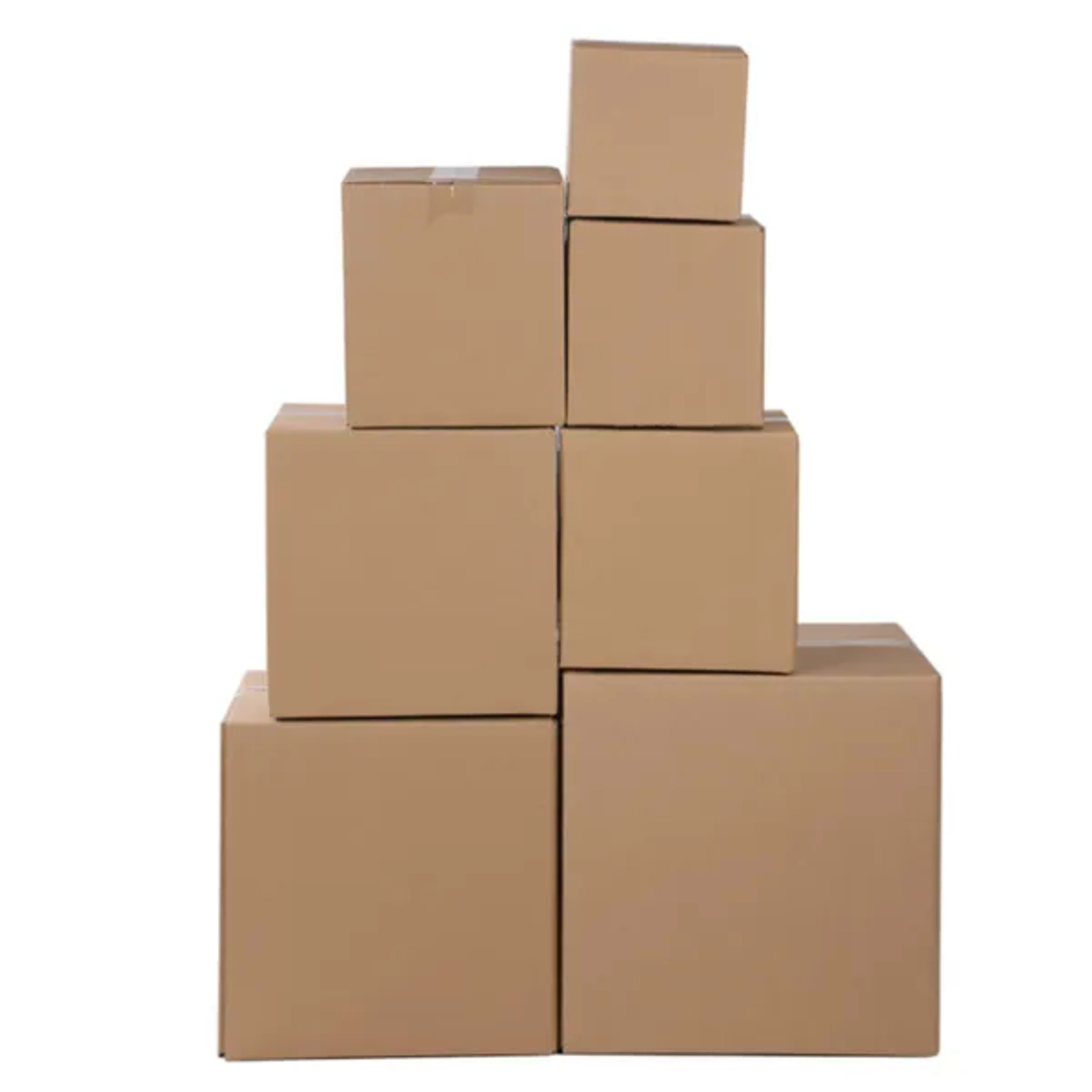 100 Corrugated Paper Boxes 4x4x4' - 10X10X10cm - Yellow 6