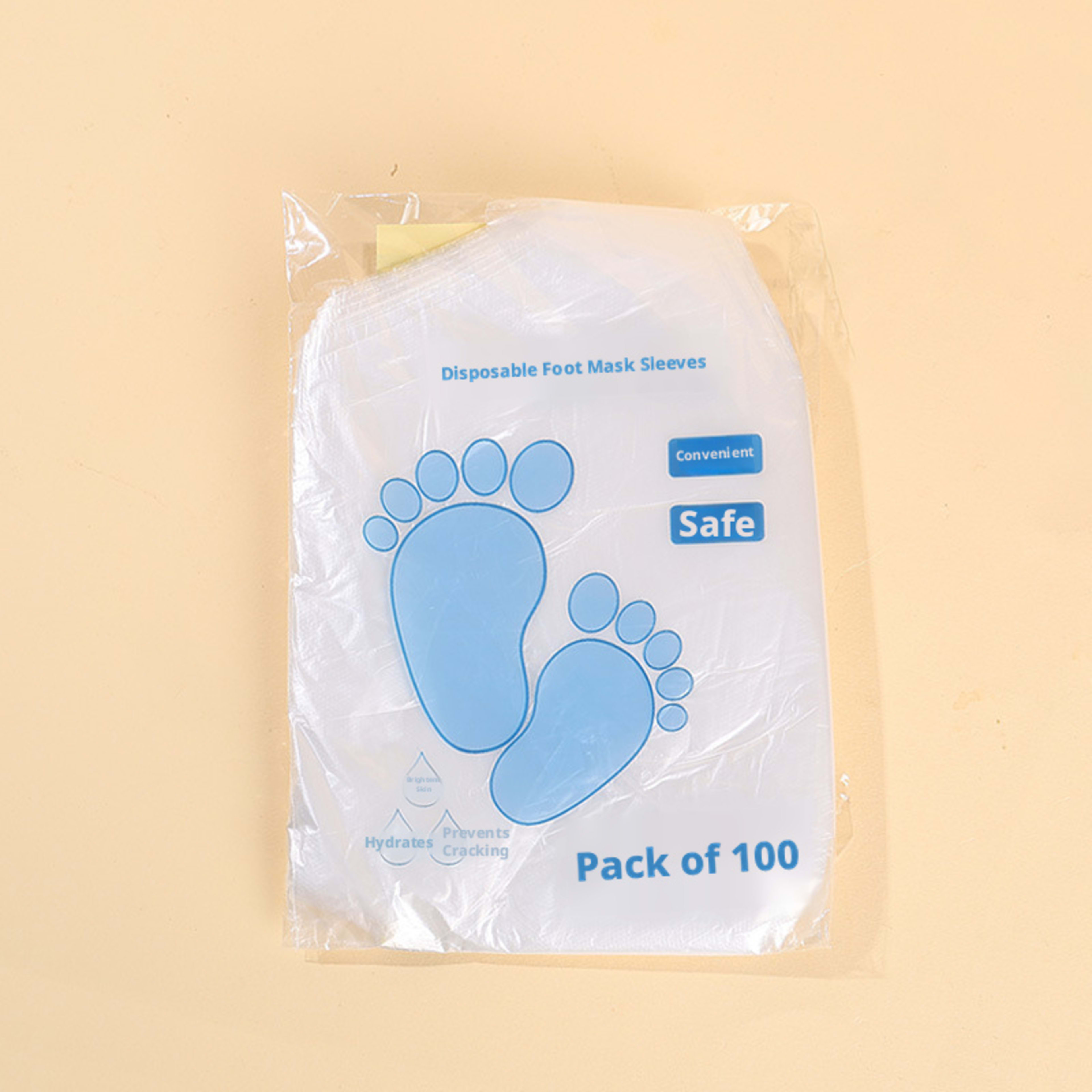 Disposable plastic foot film cover-100 pieces