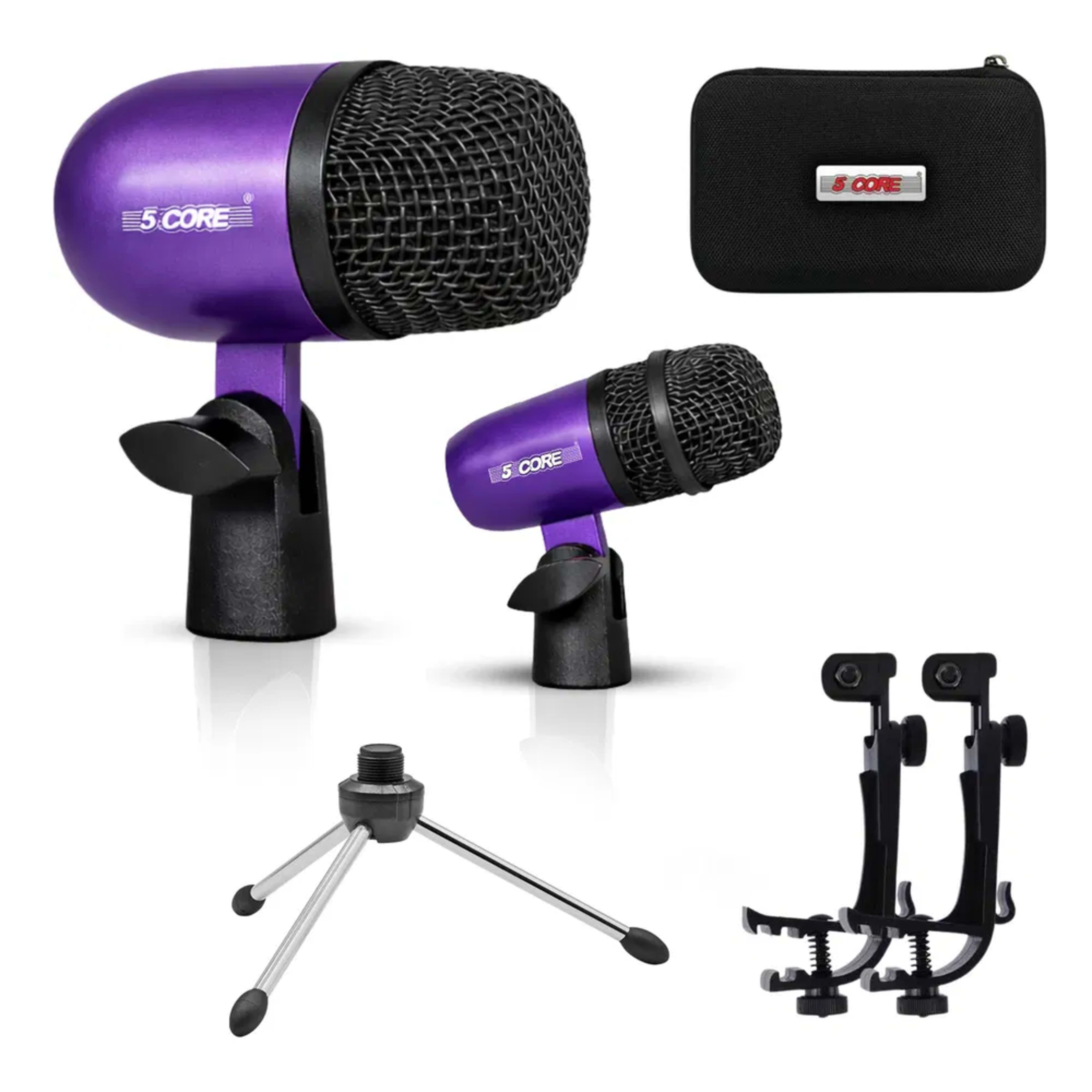 5 Core Conga Mic Snare Tom Set Professional XLR Cardioid Condenser Instrument Microphone Kit 7