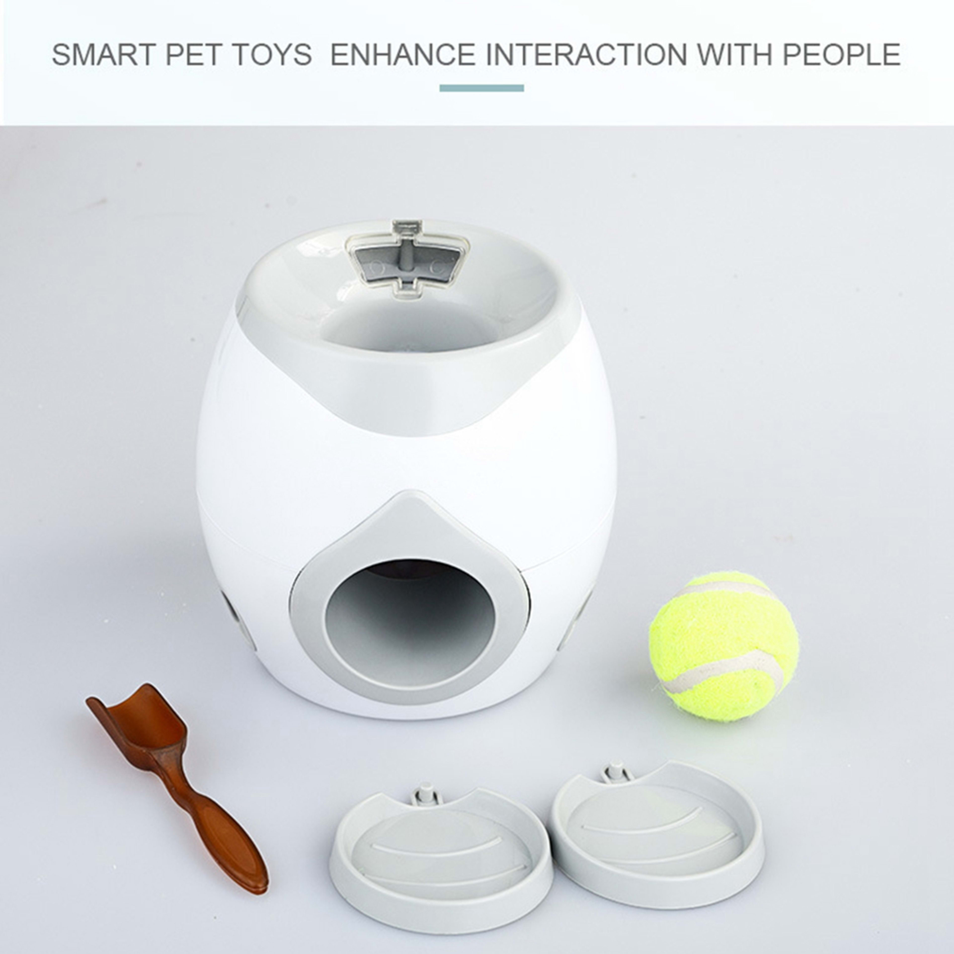 Automatic Pet Feeder Fetch Tennis Ball Dog Training Toys Interactive Throwing Ball Machine 4