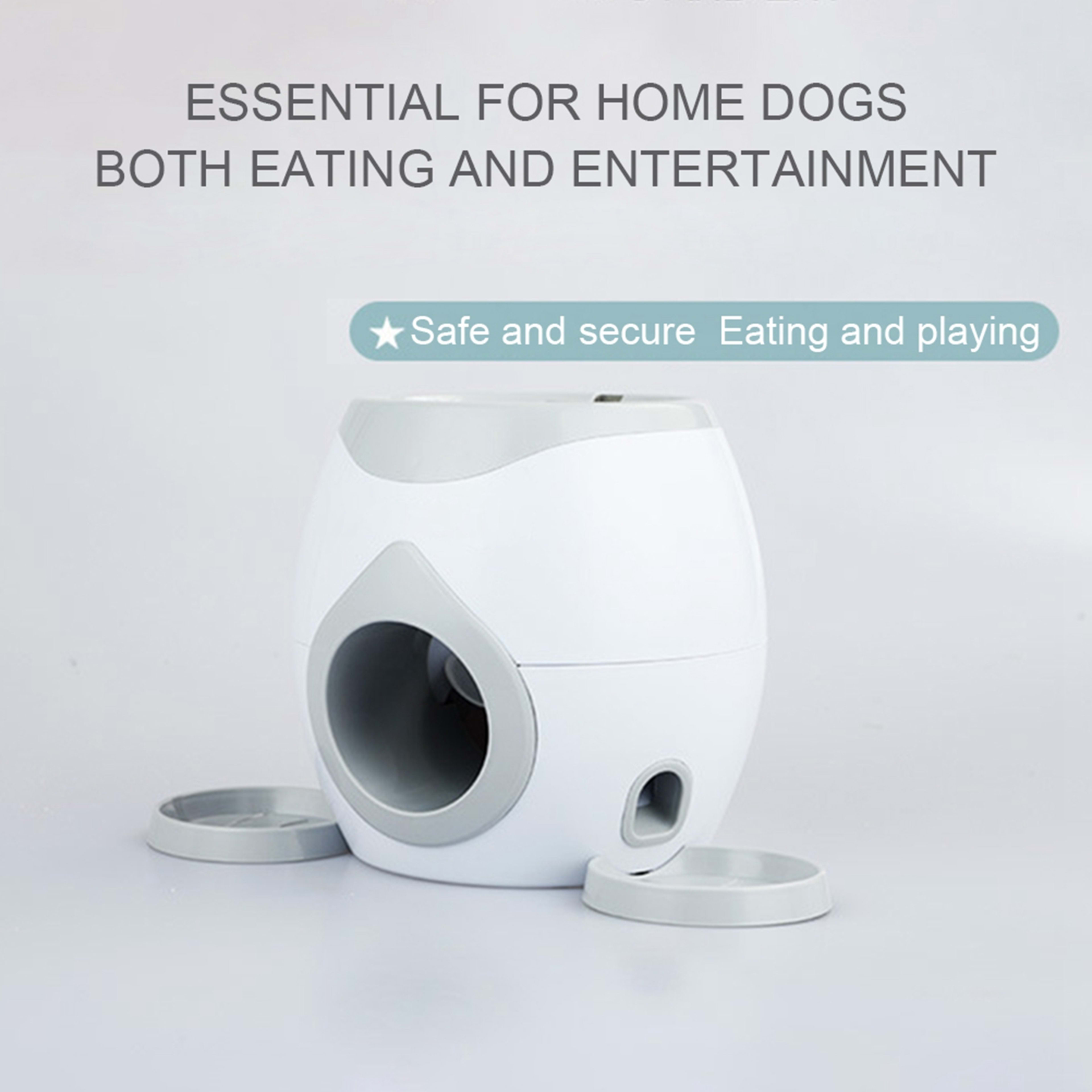 Automatic Pet Feeder Fetch Tennis Ball Dog Training Toys Interactive Throwing Ball Machine 5
