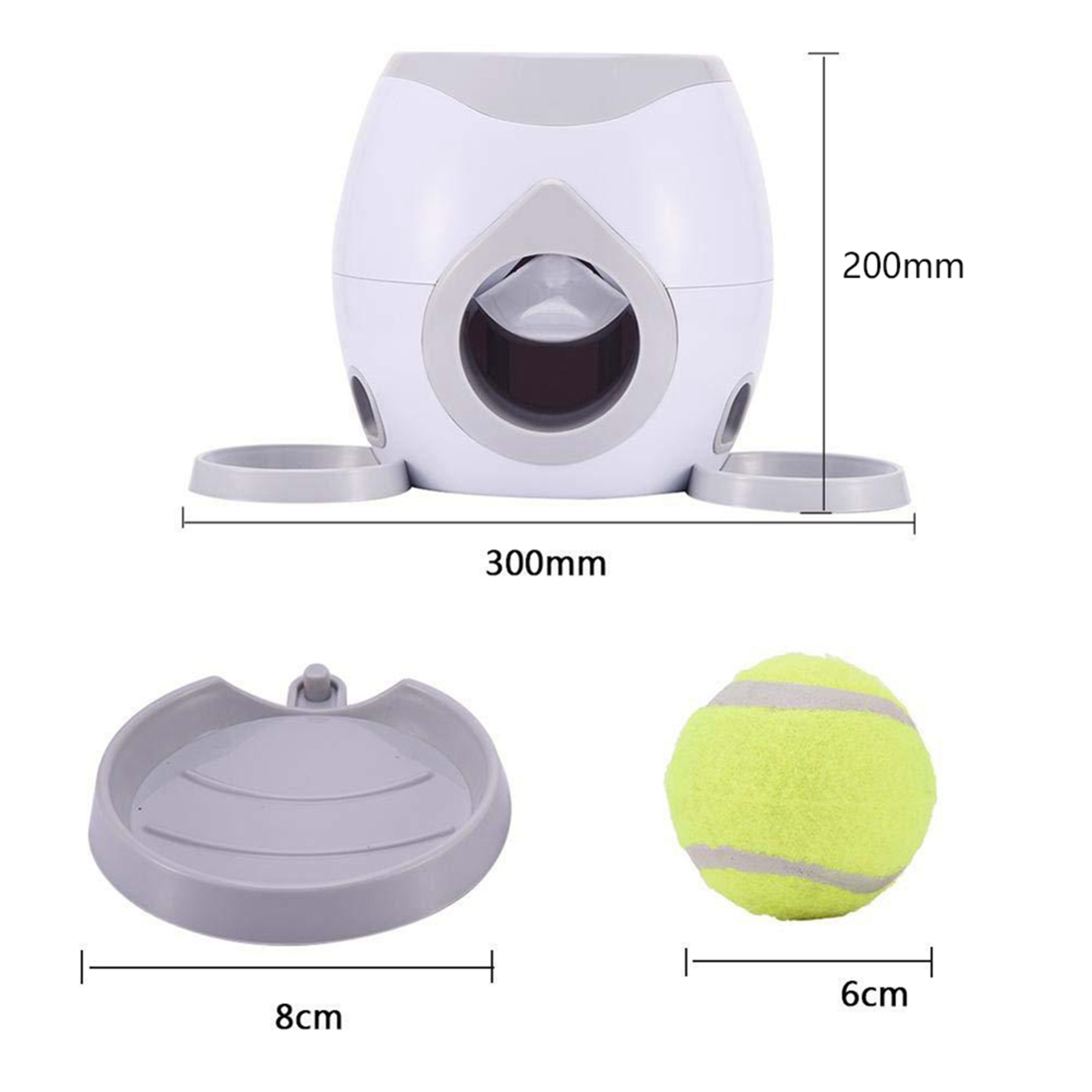 Automatic Pet Feeder Fetch Tennis Ball Dog Training Toys Interactive Throwing Ball Machine 3