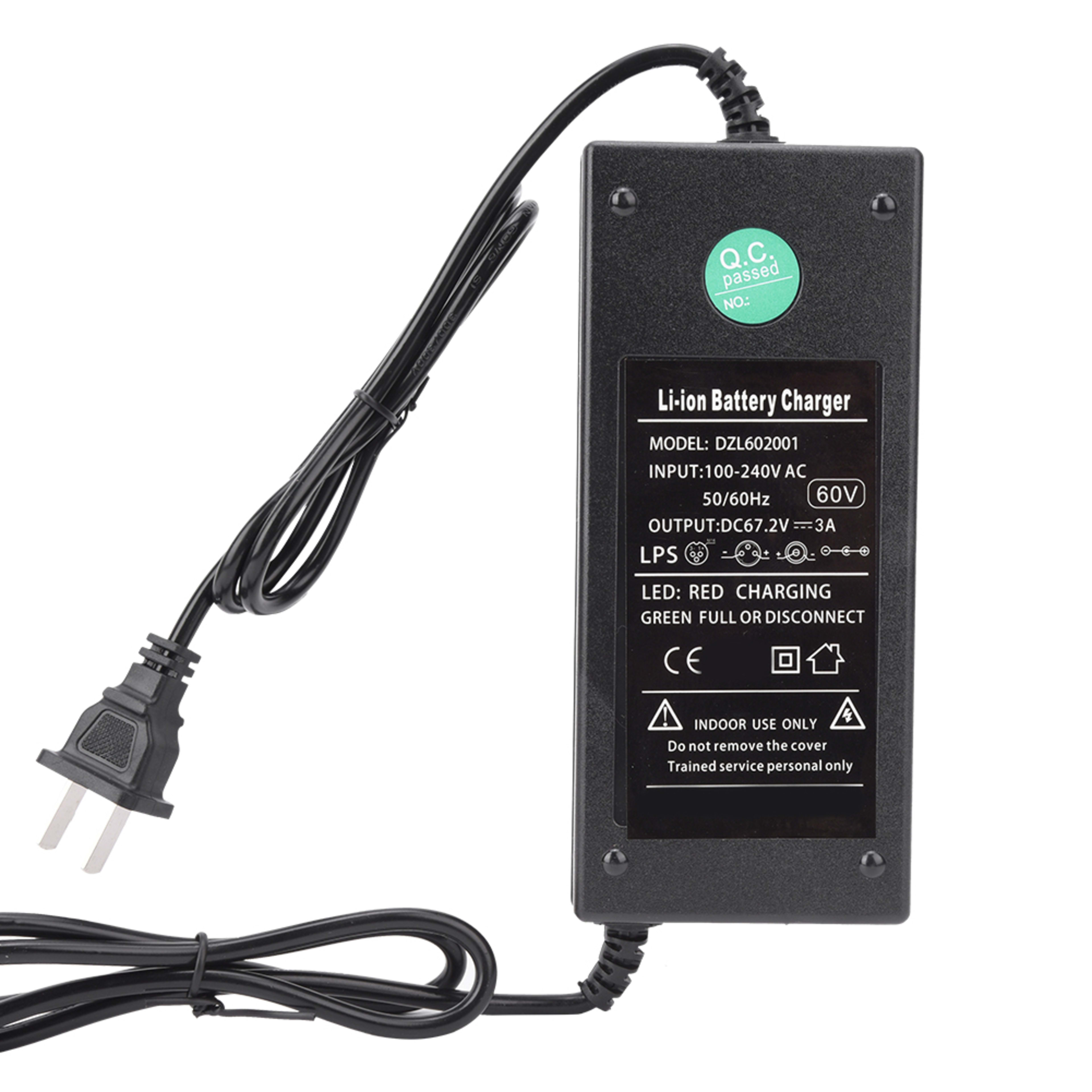 3A Plastic Portable Universal Battery Charger For 60V Electric Scooter Bike 2